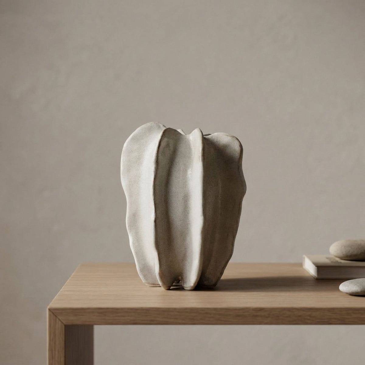 Contemporary Sculptural Stoneware Vase