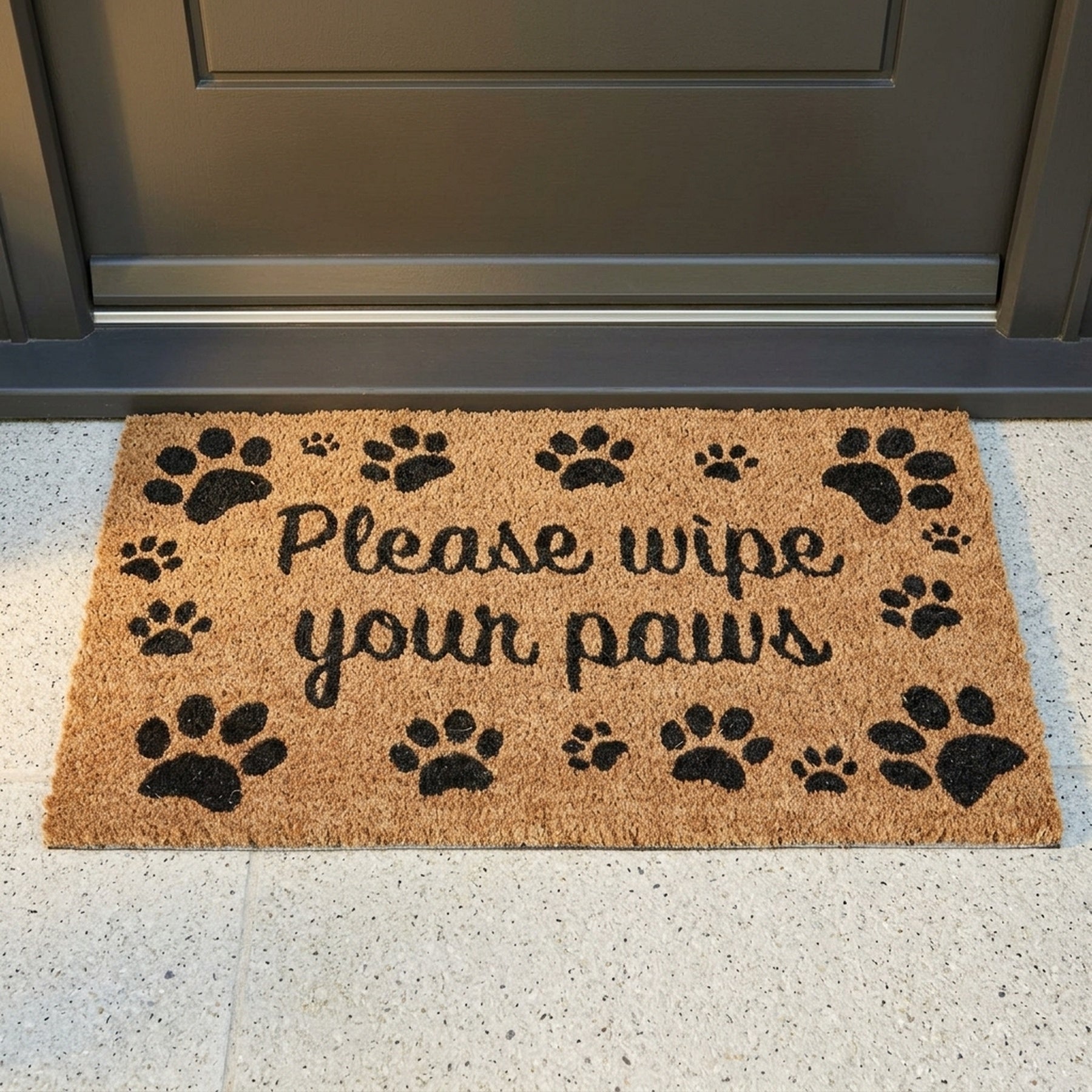 Wipe Your Paws Natural Coir Doormat