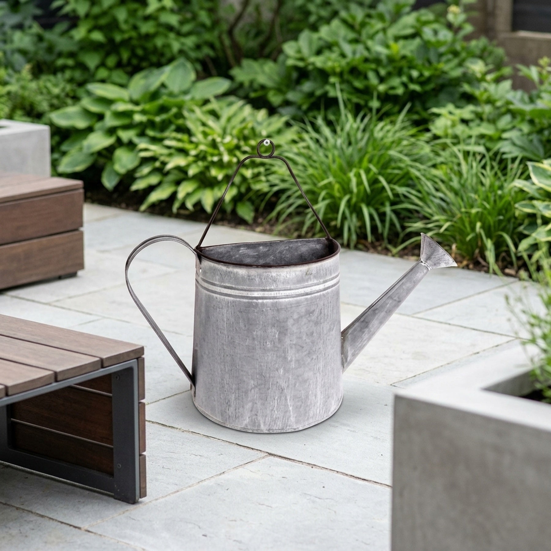 Zinc Metal Watering Can Wall Planter