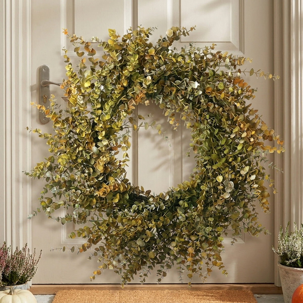 Artificial Green Leaf Display Wreath