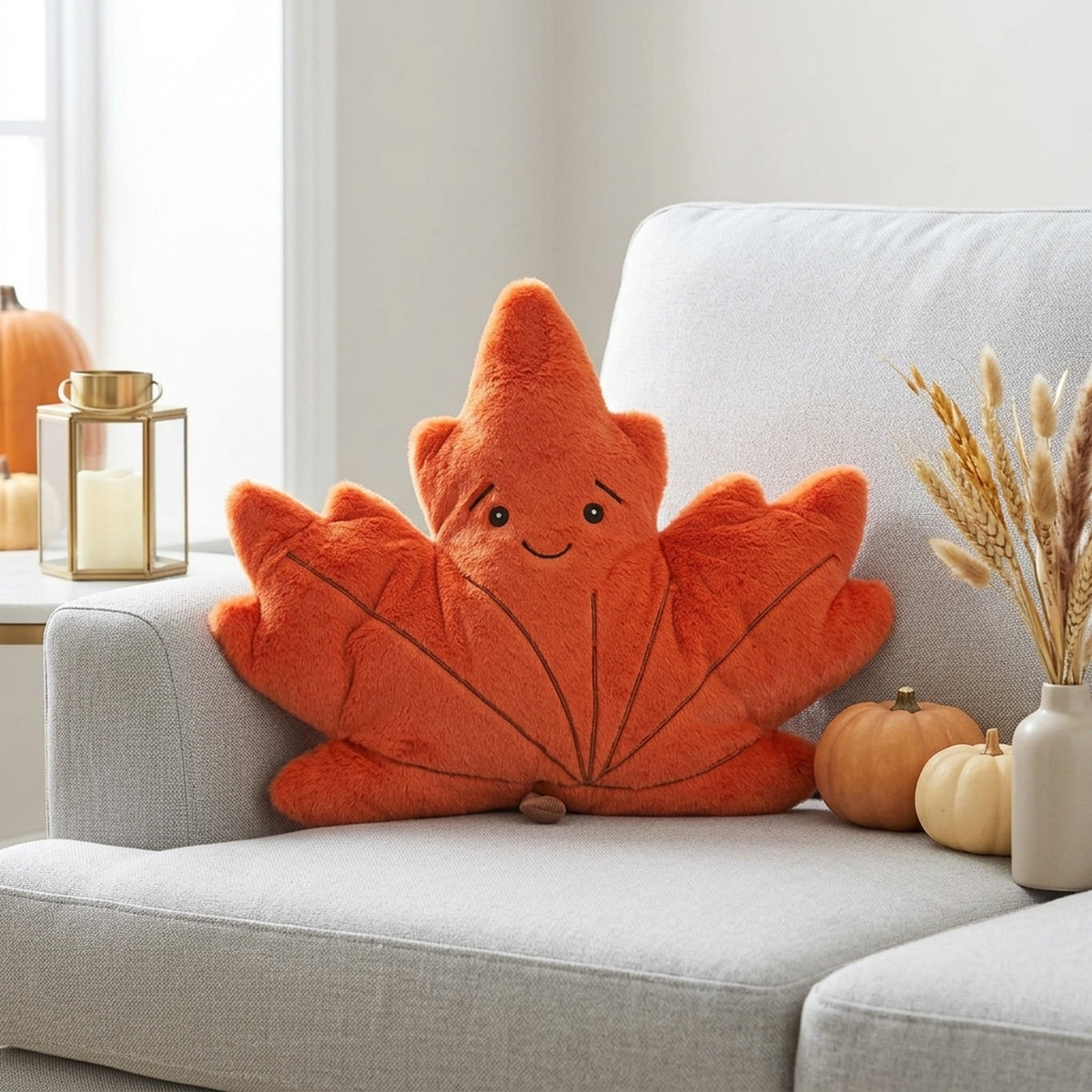 Maple Leaf Shaped Decorative Cushion