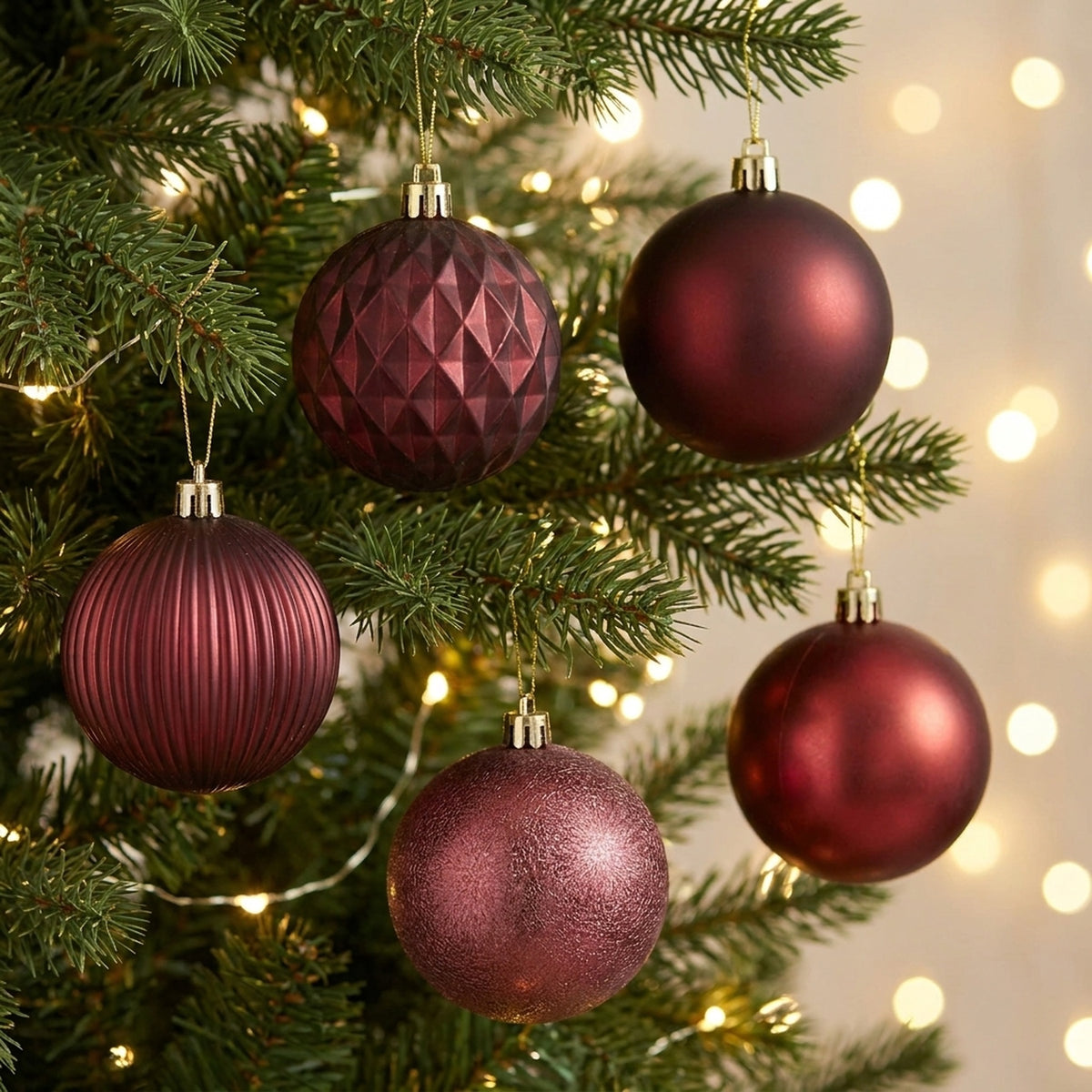 Mixed Finish Christmas Bauble 20 Pack