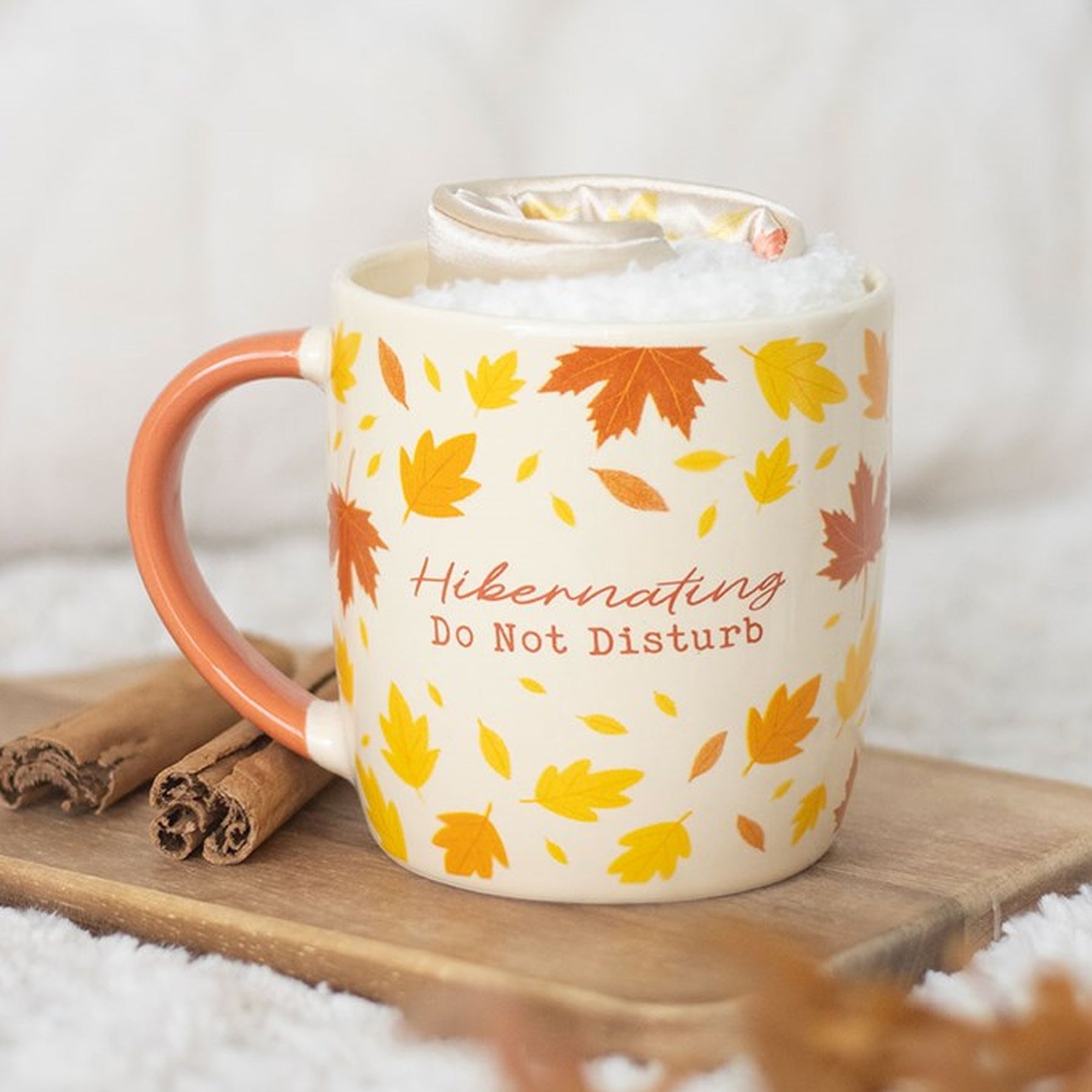 Autumn Hibernation Kit with Mug, Socks and Eye Mask