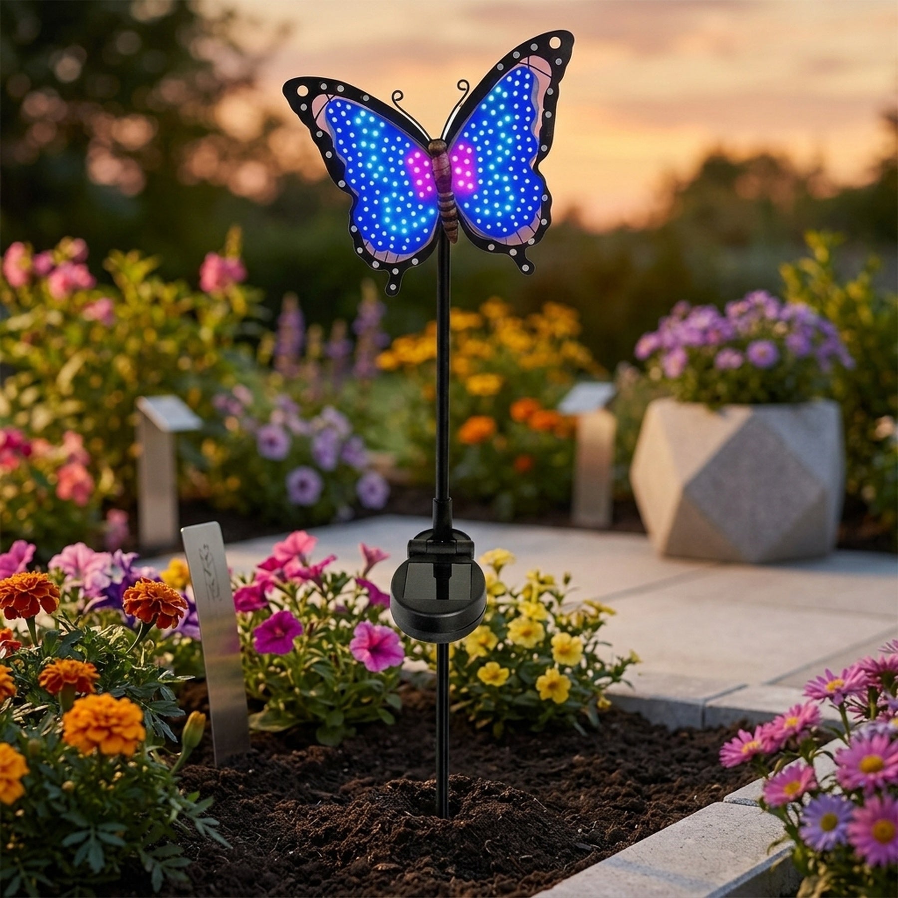 Papillon Butterfly Solar Garden Stake Light