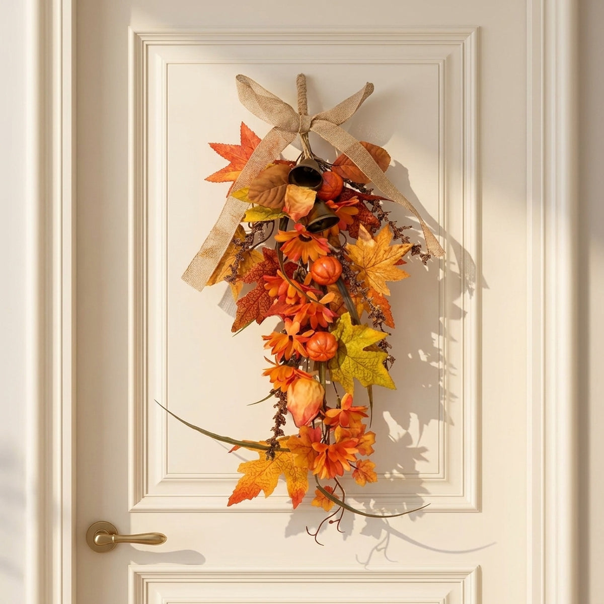 Autumn Harvest Teardrop Door Swag