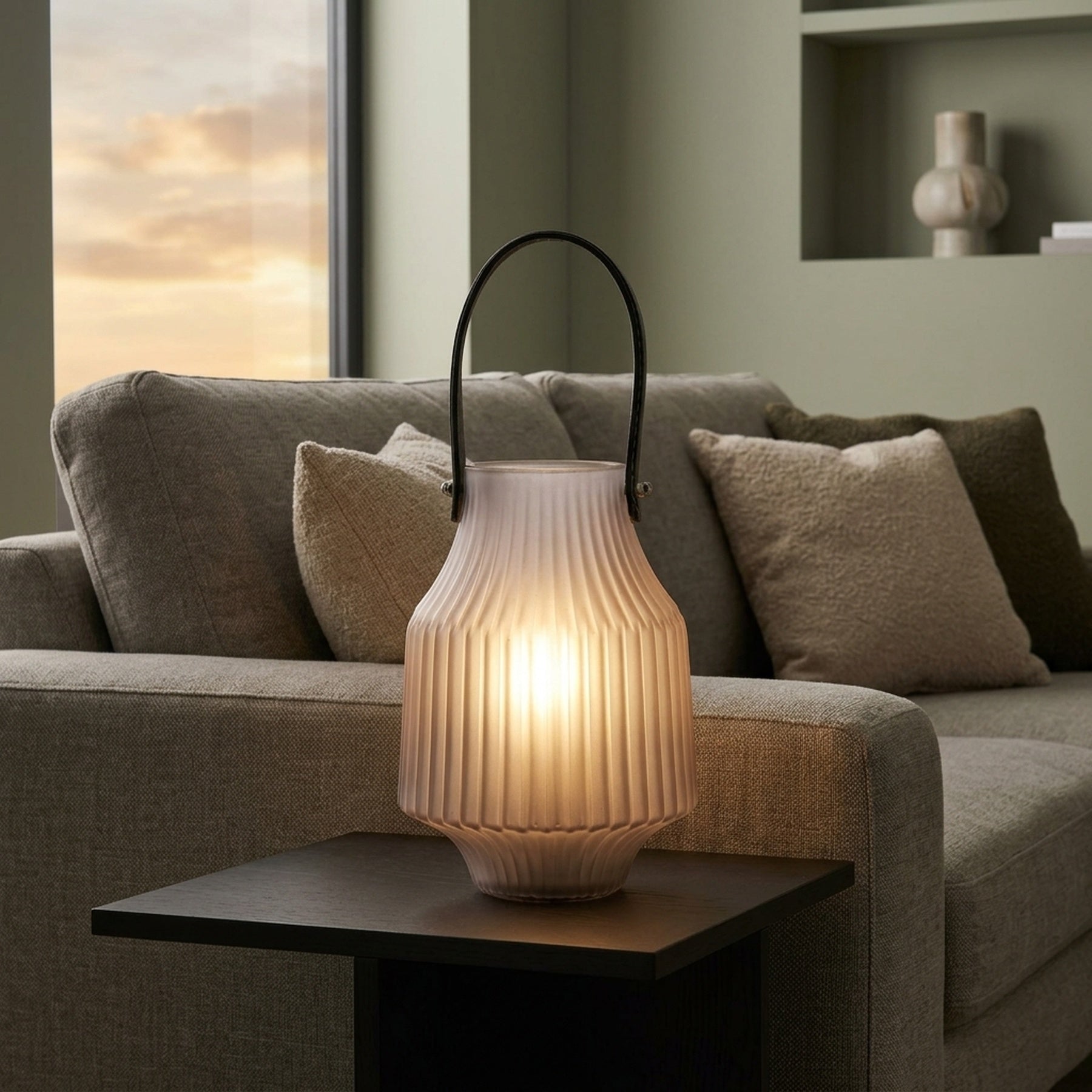 Maison Frosted Glass Portable Lantern