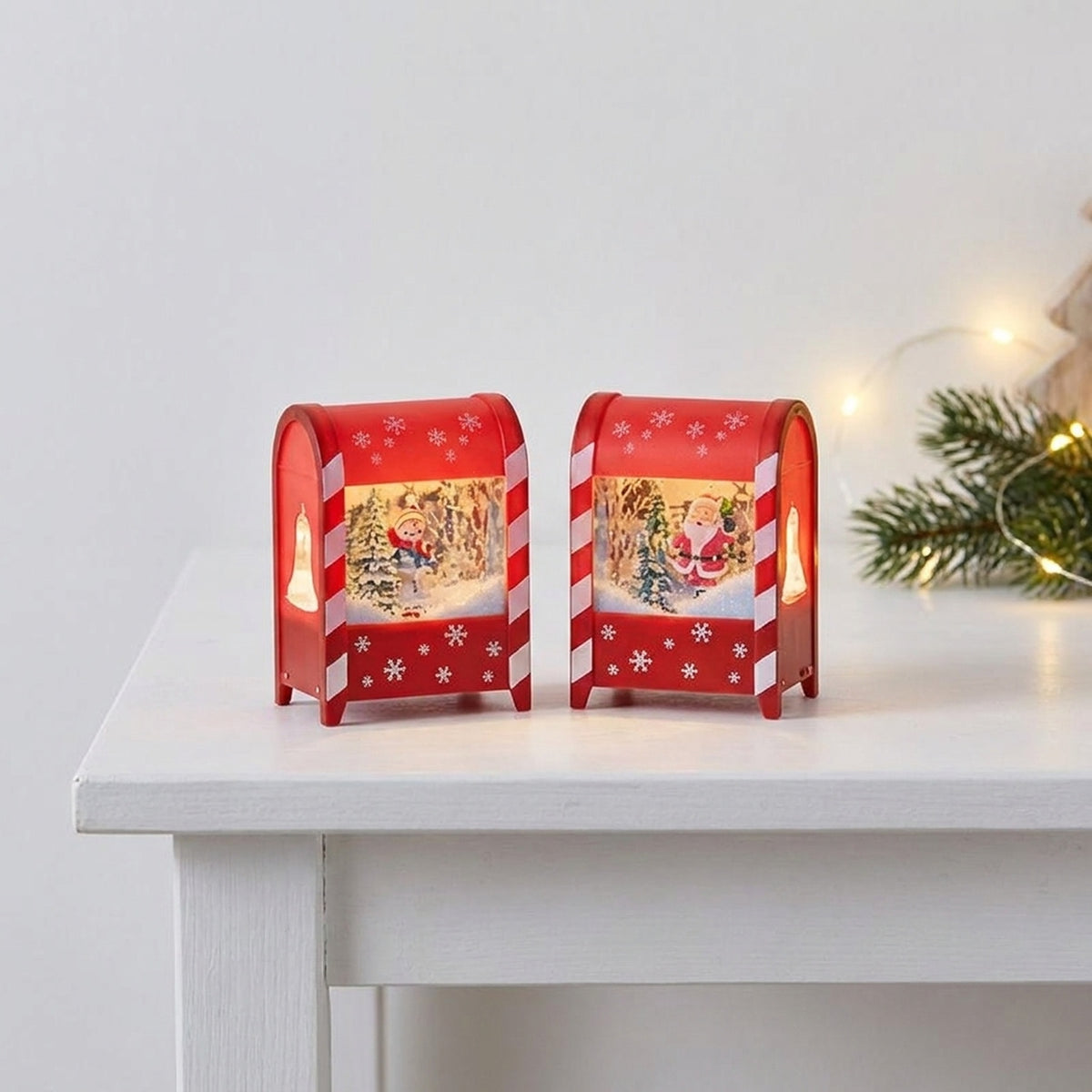 Battery Operated Lit Musical Mail Box Ornament