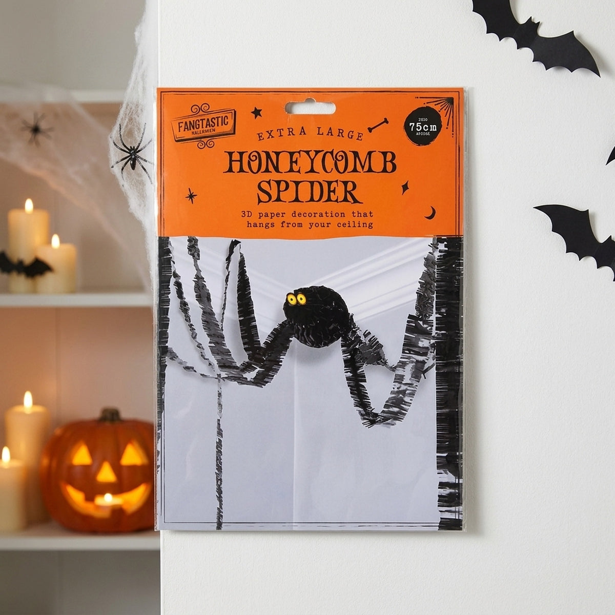 Halloween Spider Honeycomb Pendant Party Favour Set