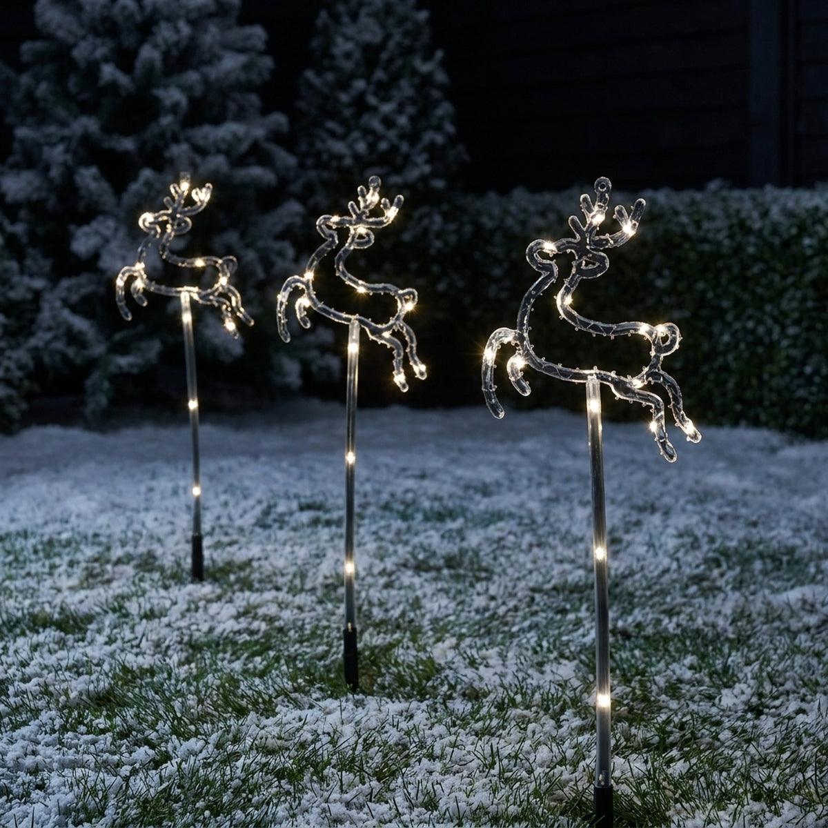 Battery Operated Reindeer LED Garden Stake Light