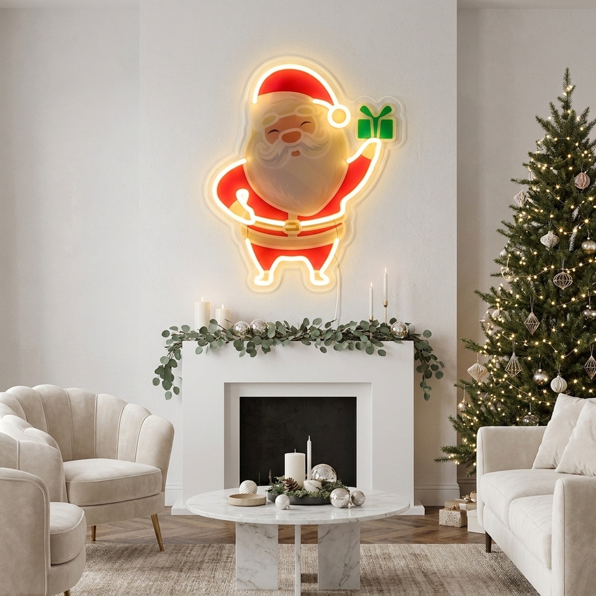 Radiant Santa Claus USB Neon Light