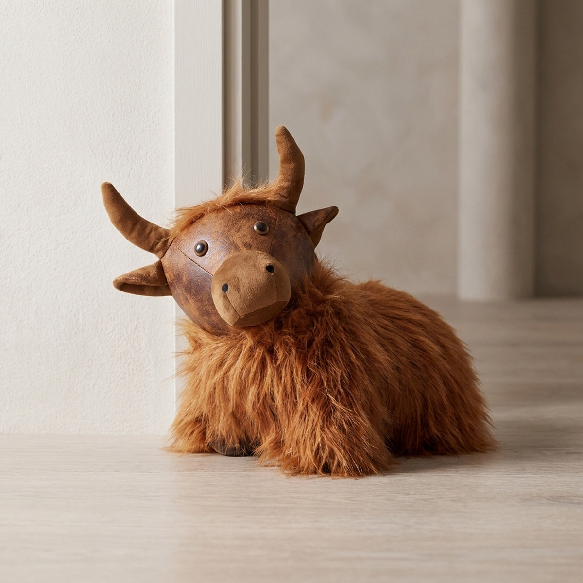 Characterful Highland Cow Weighted Doorstop