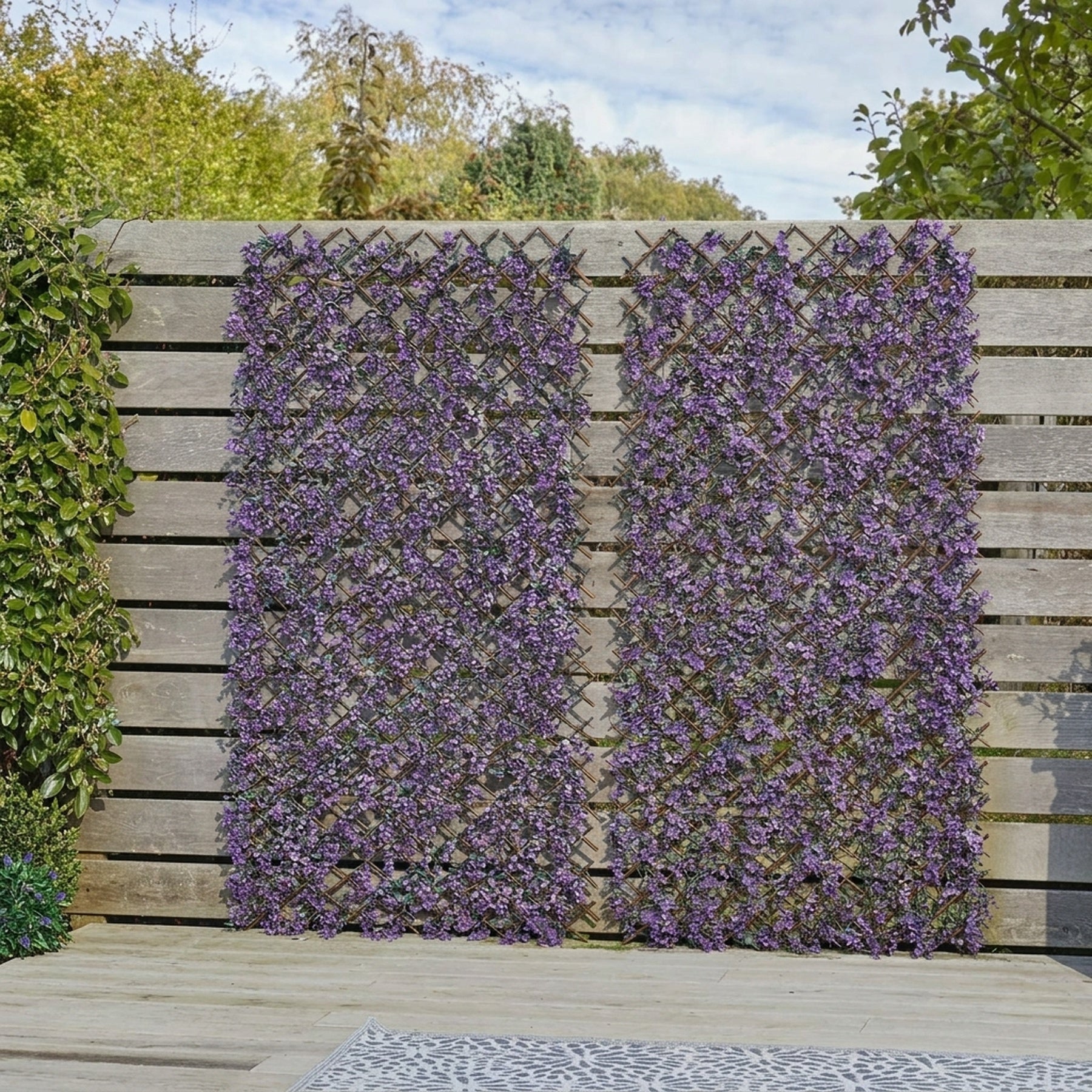 Vivid Violet Expandable Garden Trellis