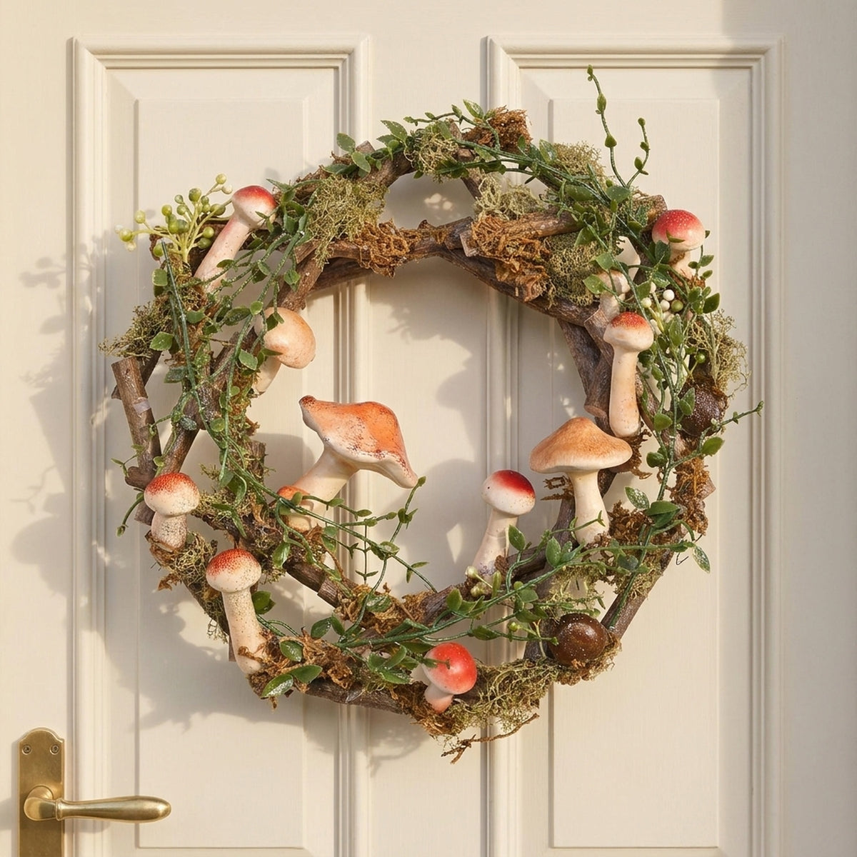 Woodland Mushroom Decorative Wreath