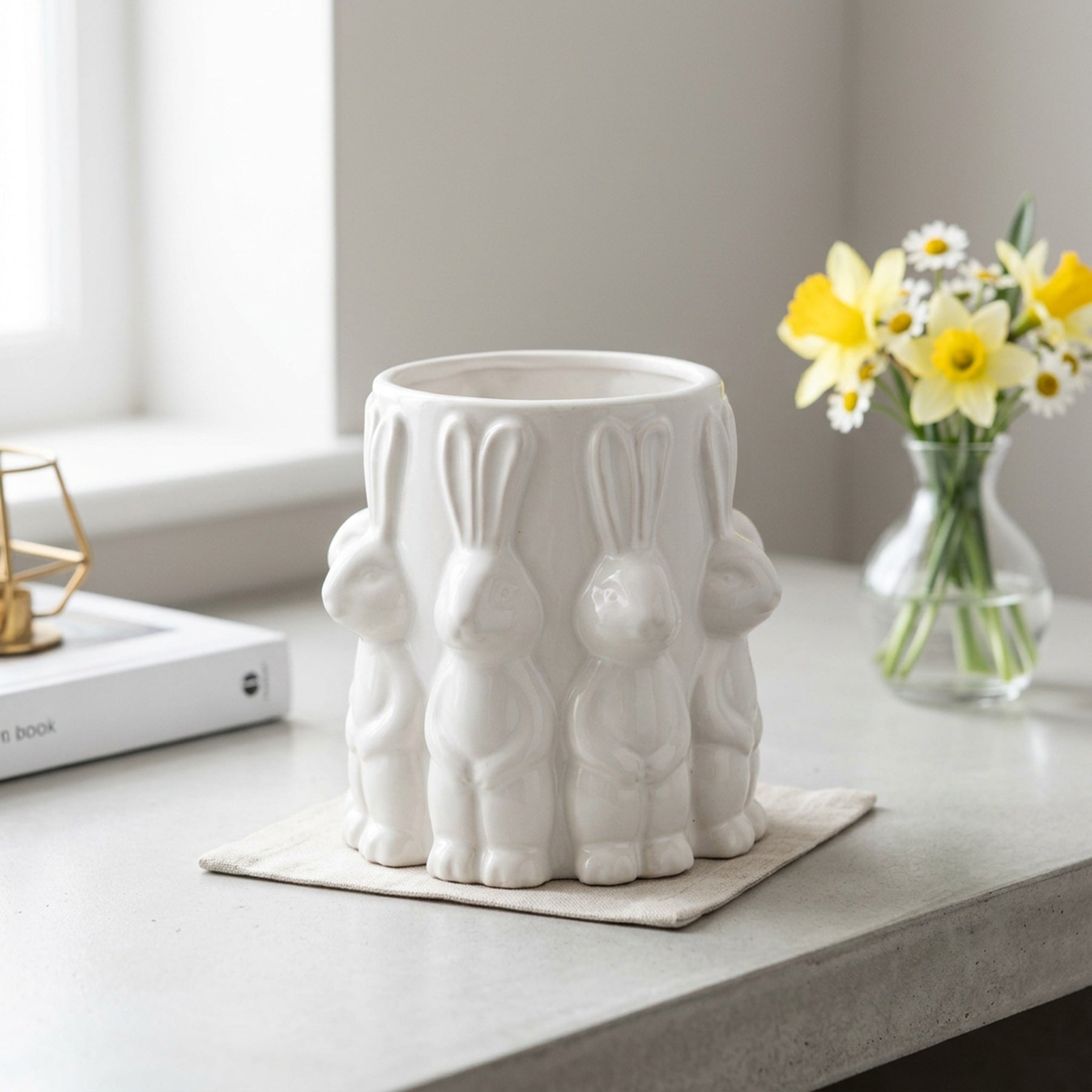 Decorative Easter Bunny Shaped Vase