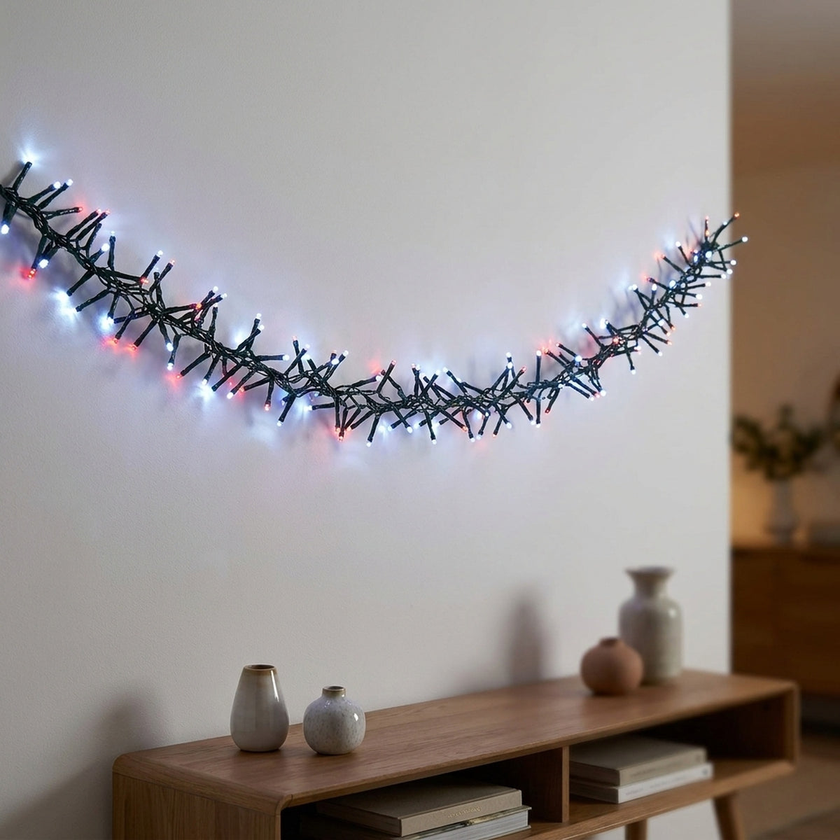 Mains Operated Dazzling 750 LED Cluster String Lights - V2