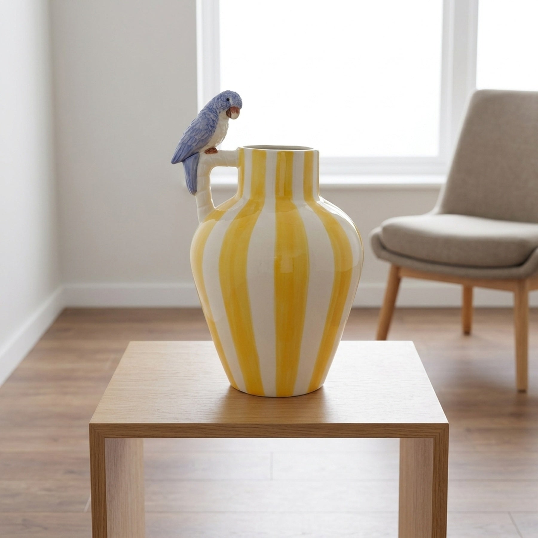 3D Parrot Decorative Display Vase
