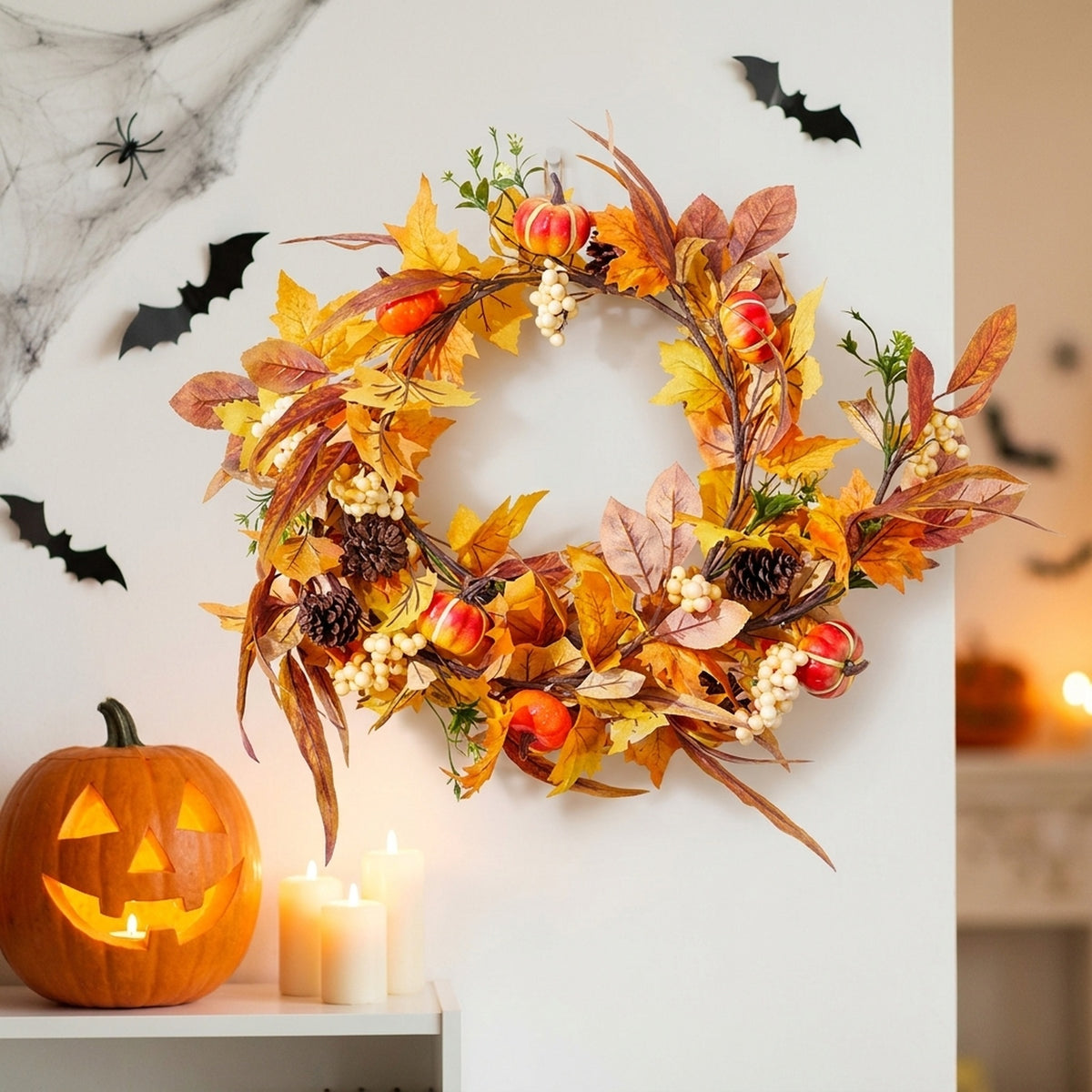 Halloween Pumpkin Autumnal Artificial Garland