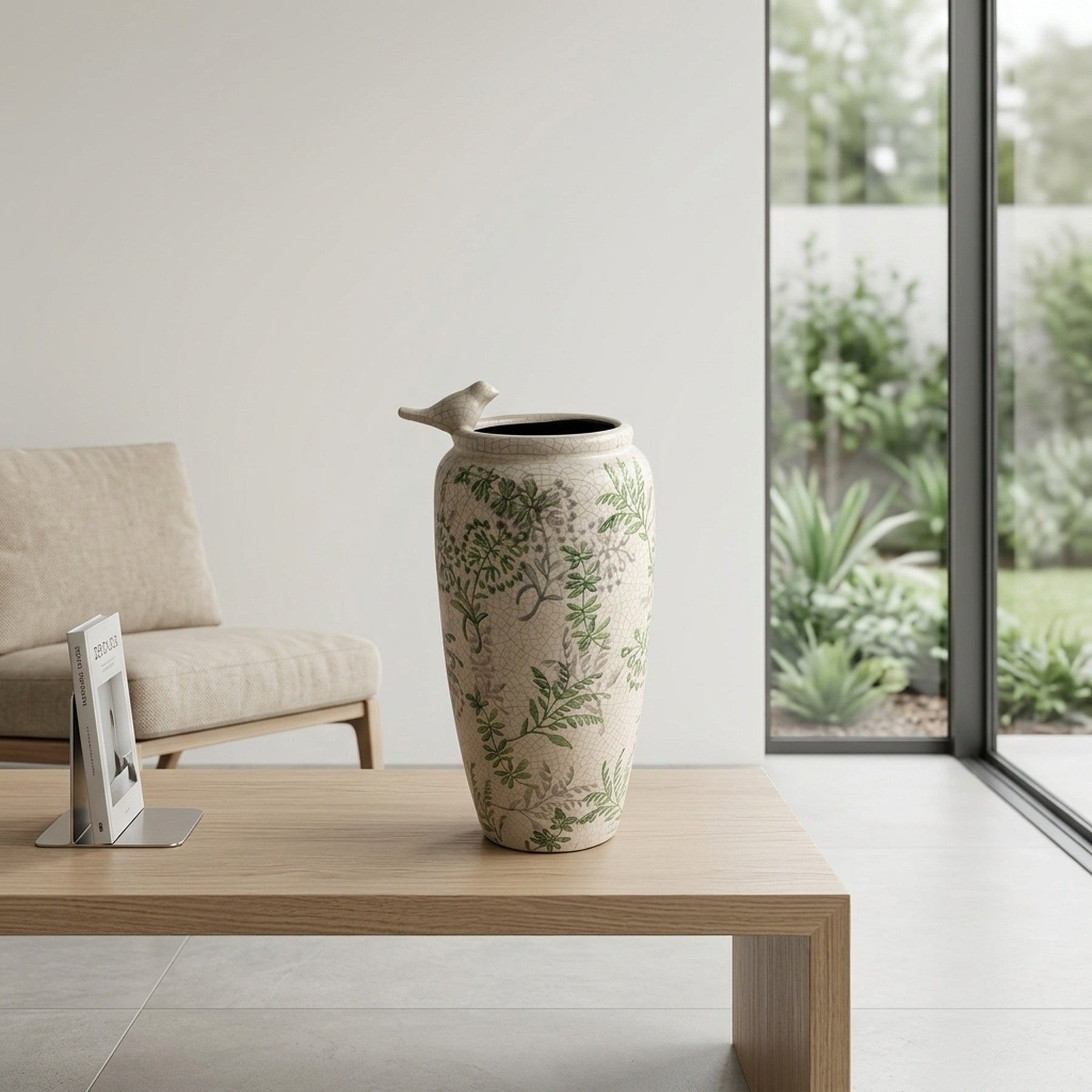 Song Bird Decorative Display Vase
