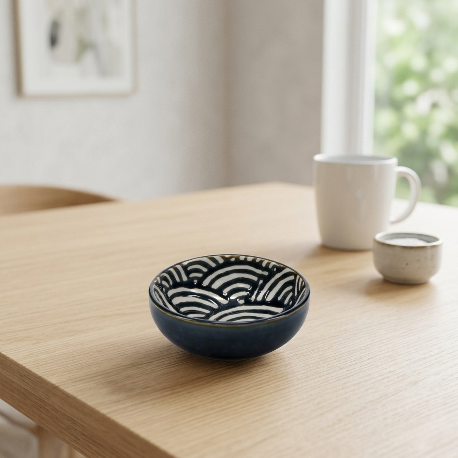 Discover Waves Pattern Dipping Bowl
