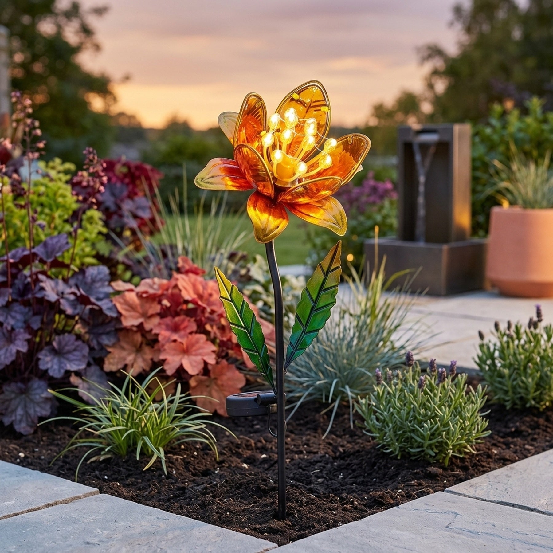 GloBloom Solar Floral Stake Light