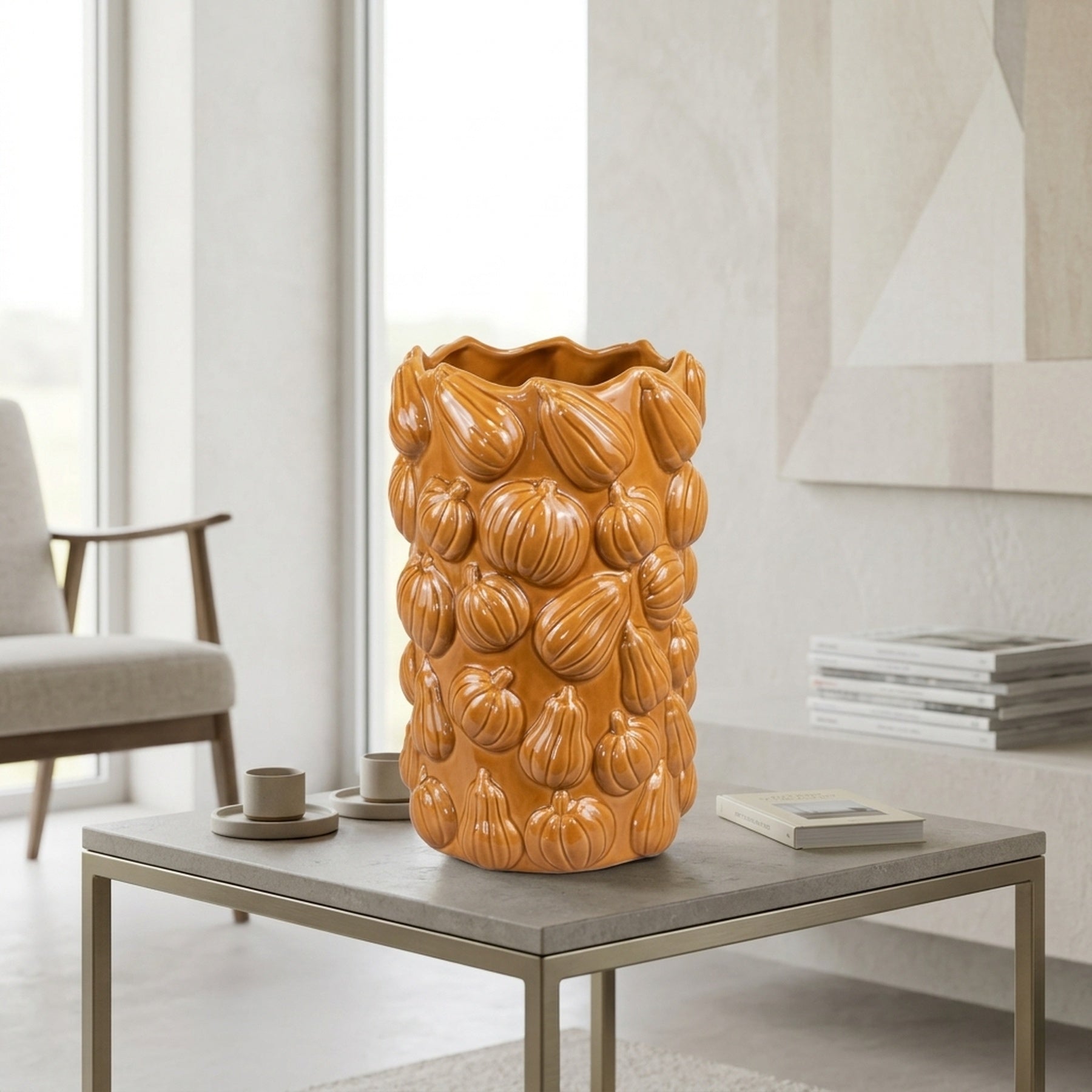 Seasonal Pumpkin Shaped Display Vase