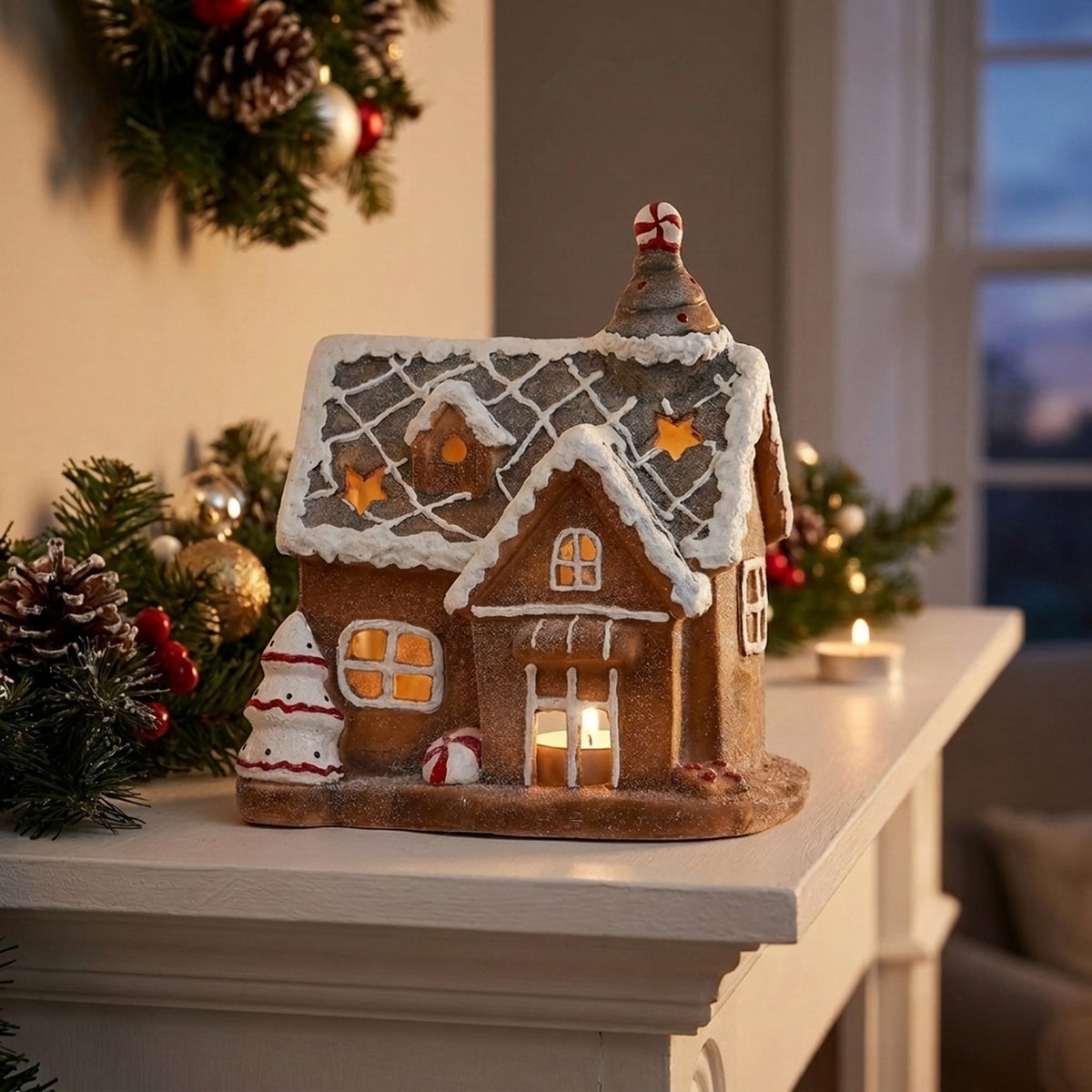 Light Up Gingerbread House Ornament