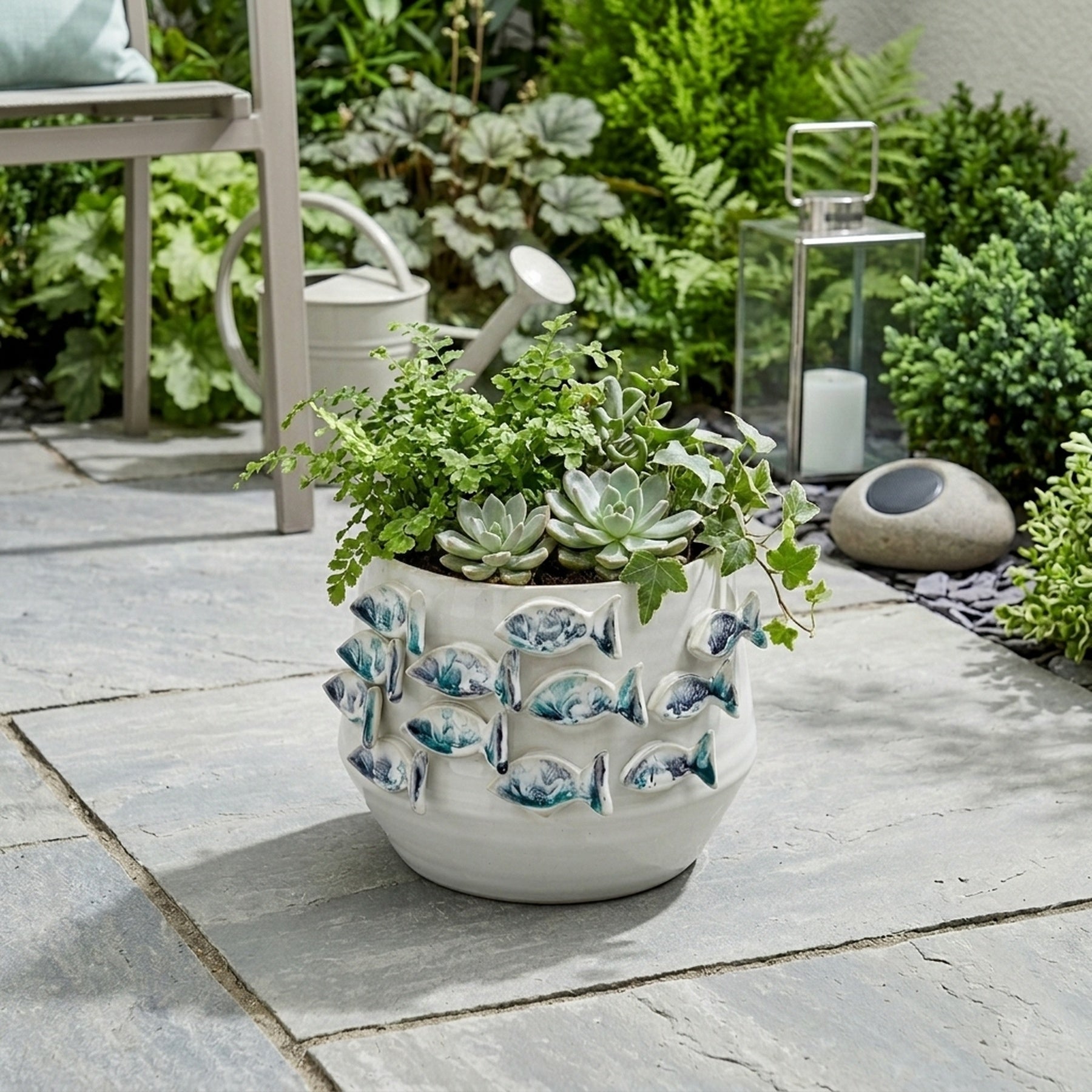 Sculptural 3D Fish Garden Planter Pot