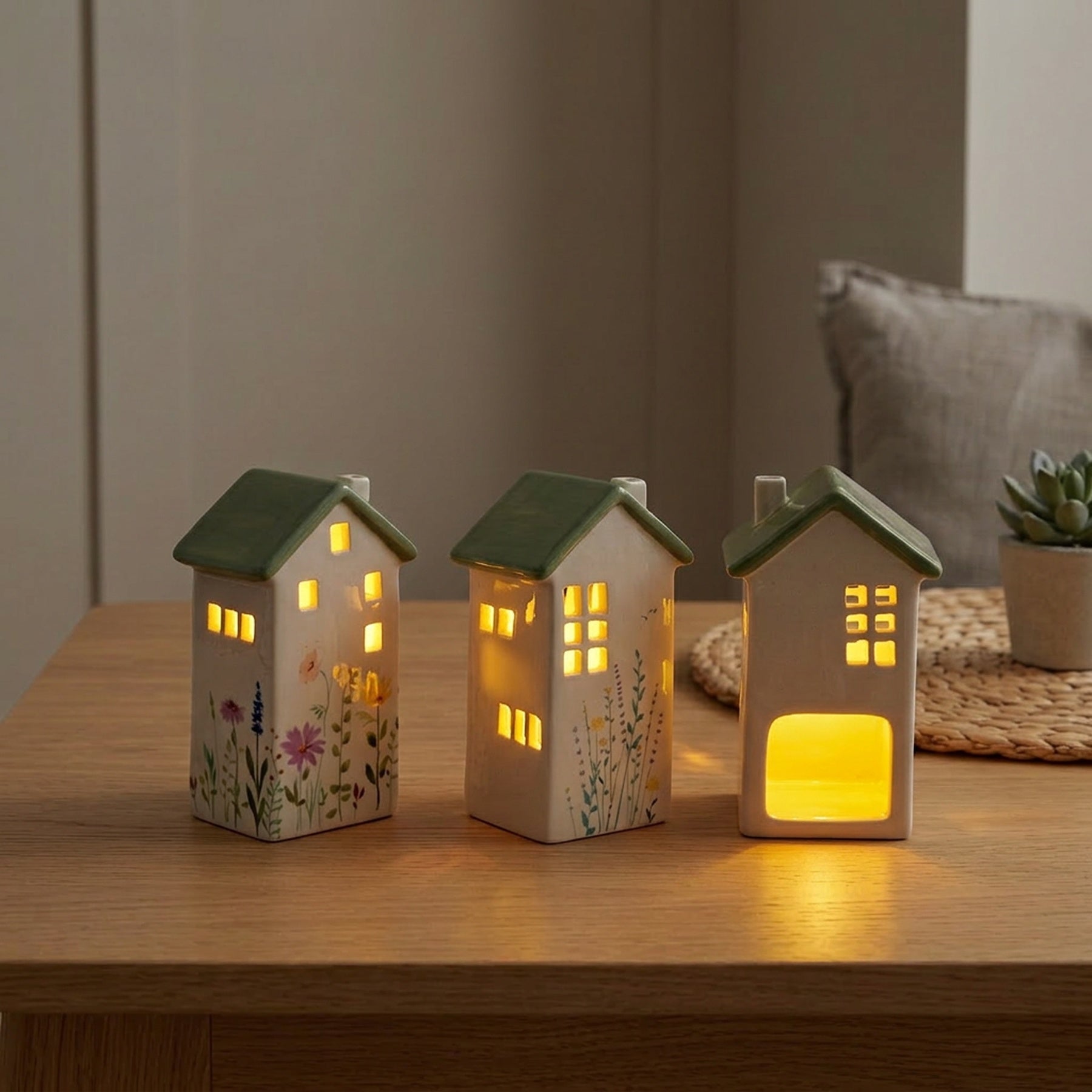 Trio Botanical Wild Flower T-Light Holder