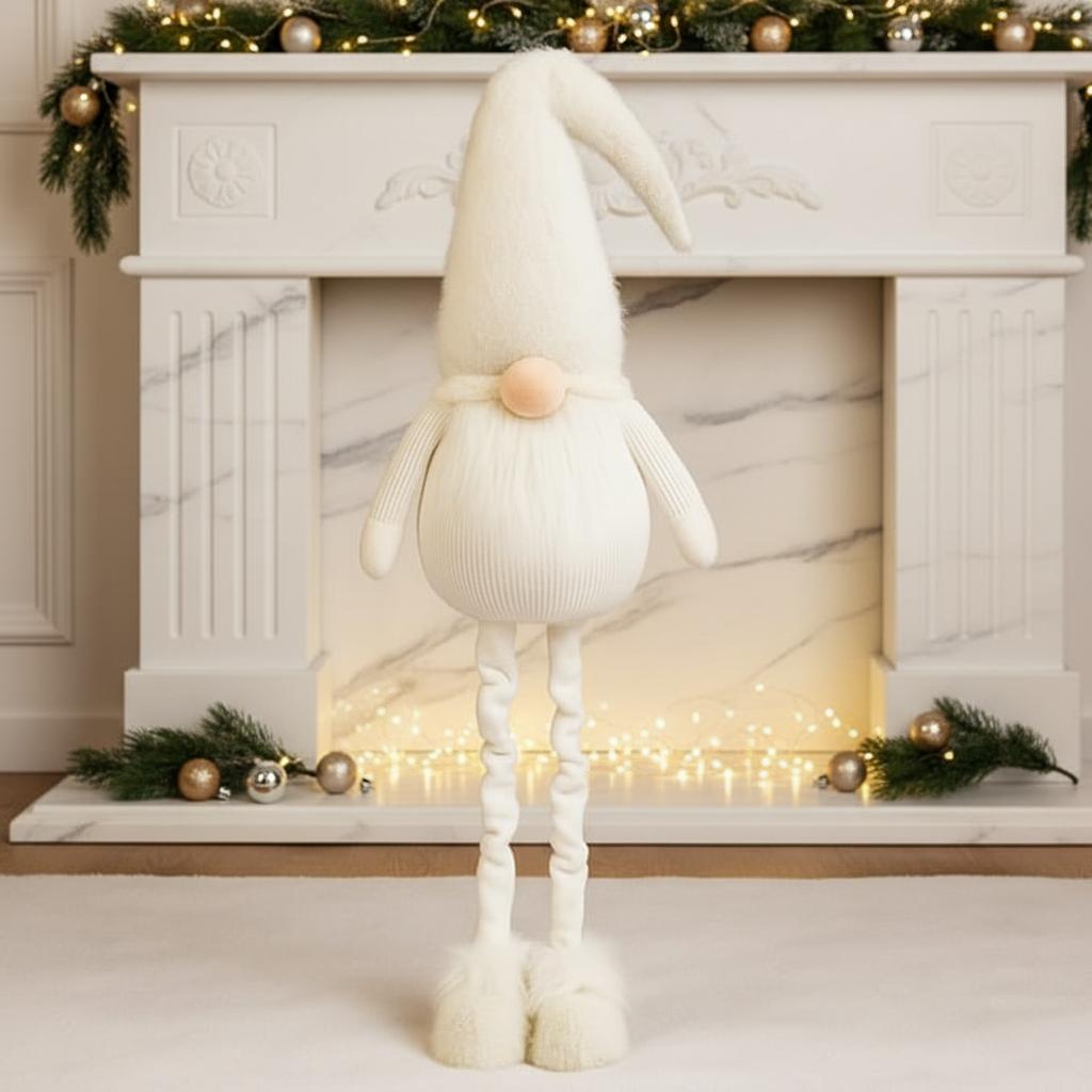 Large White Extendable Christmas Gonk