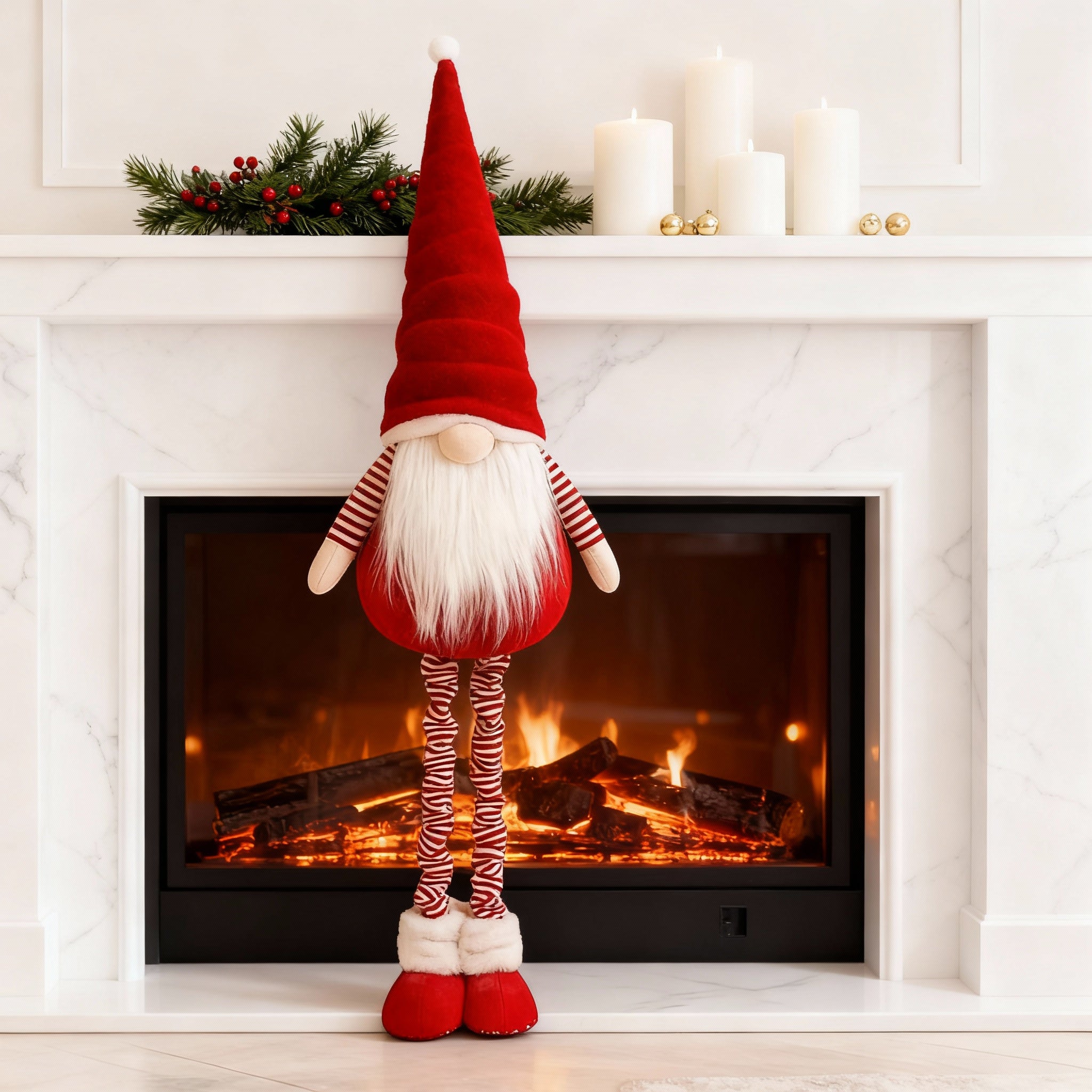 Large Red Extendable Christmas Gonk