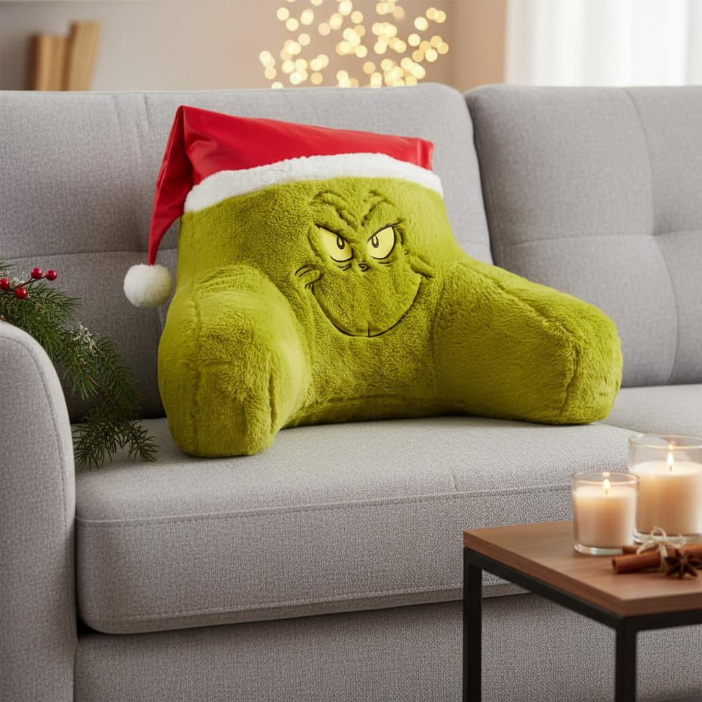 Grinch Snuggle Christmas Cushion