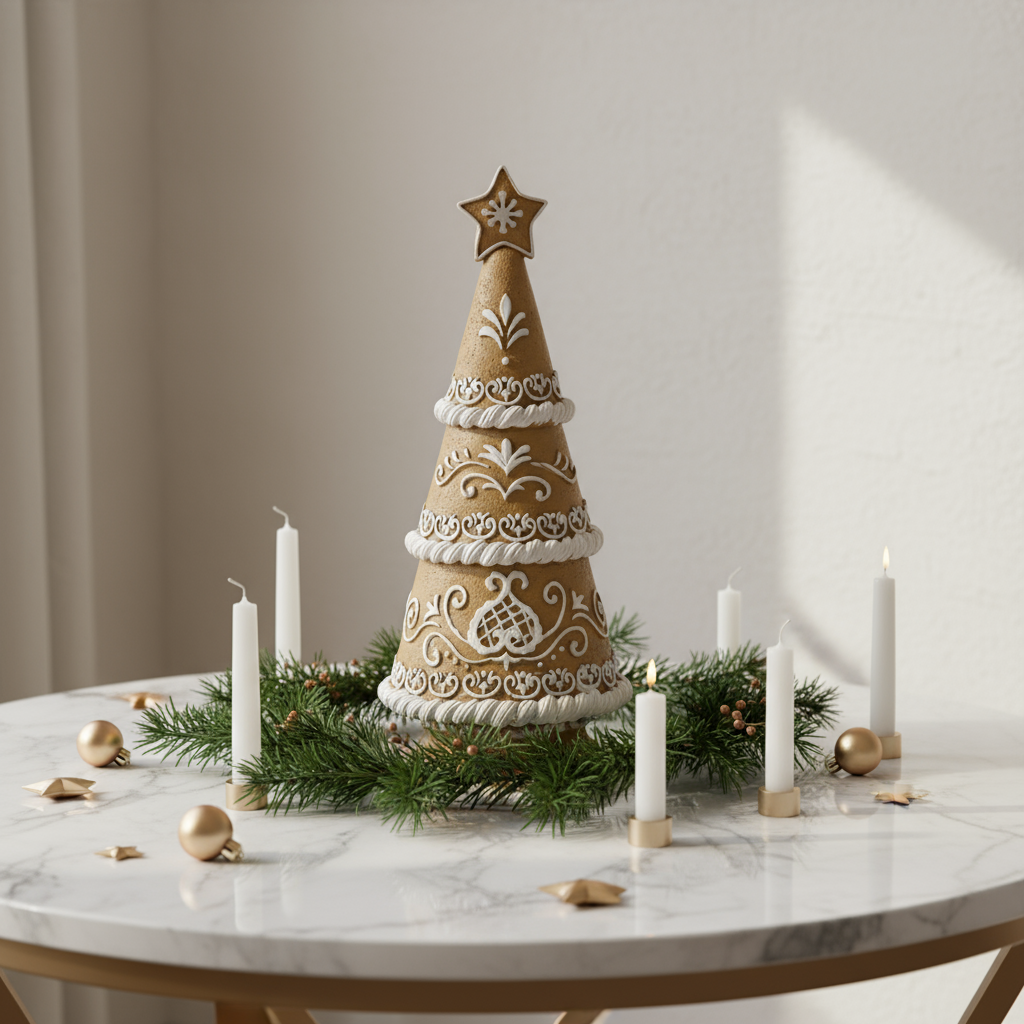 3 Tier Gingerbread Tree Christmas Ornament