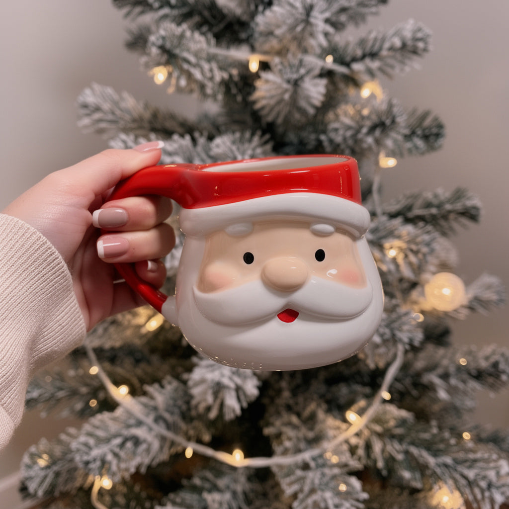 Santa Claus Face Christmas Mug