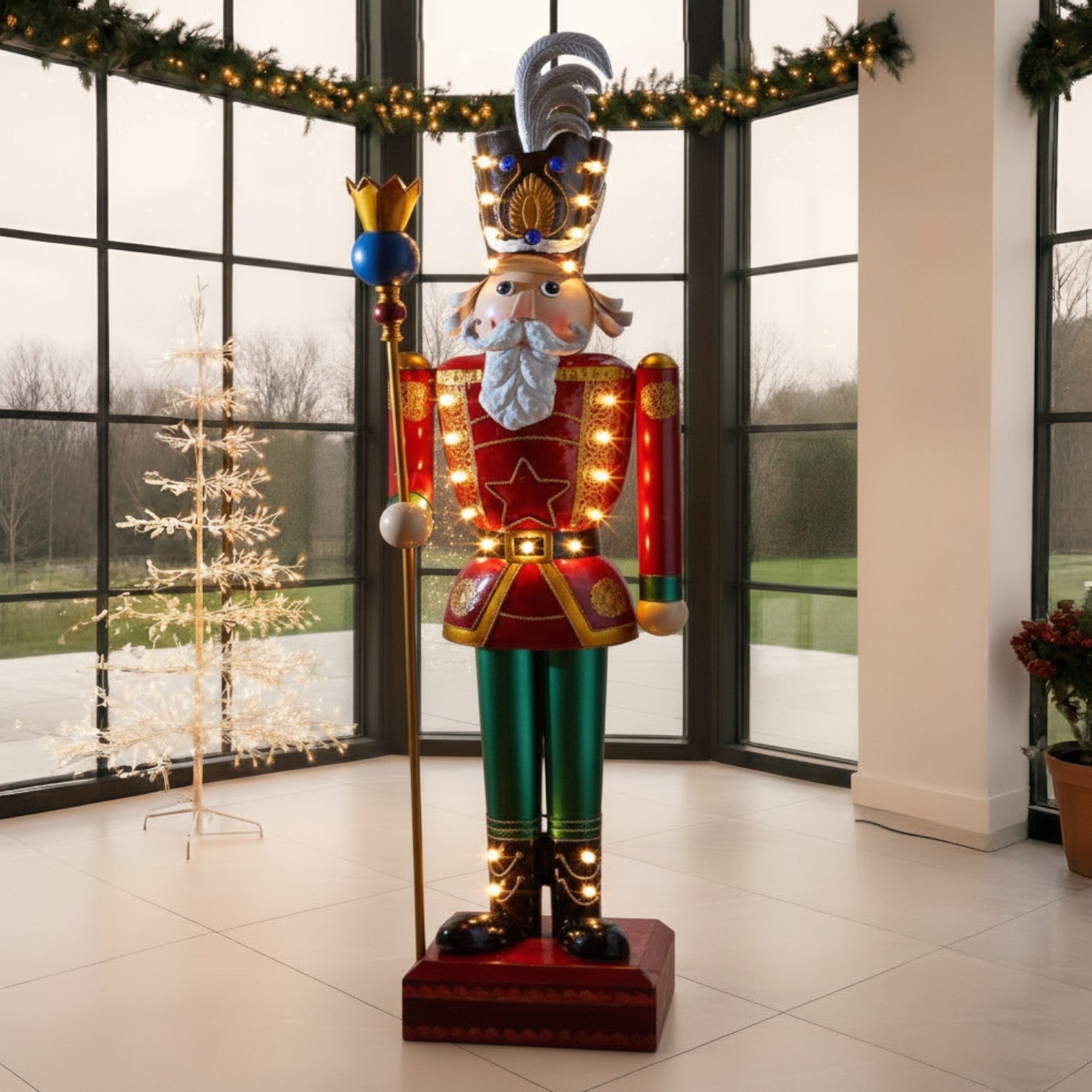 4ft Giant Traditional LED Nutcracker