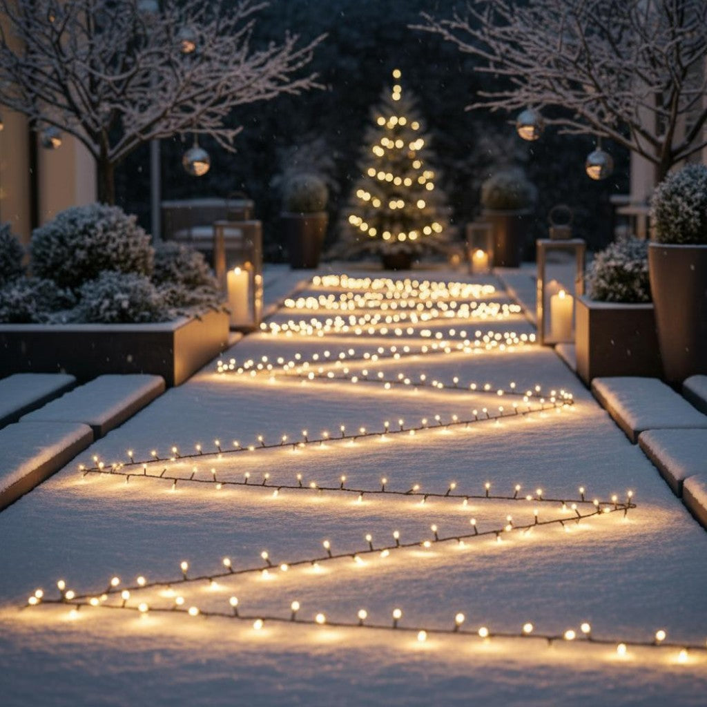 200 LED Multi Function Warm White String Lights