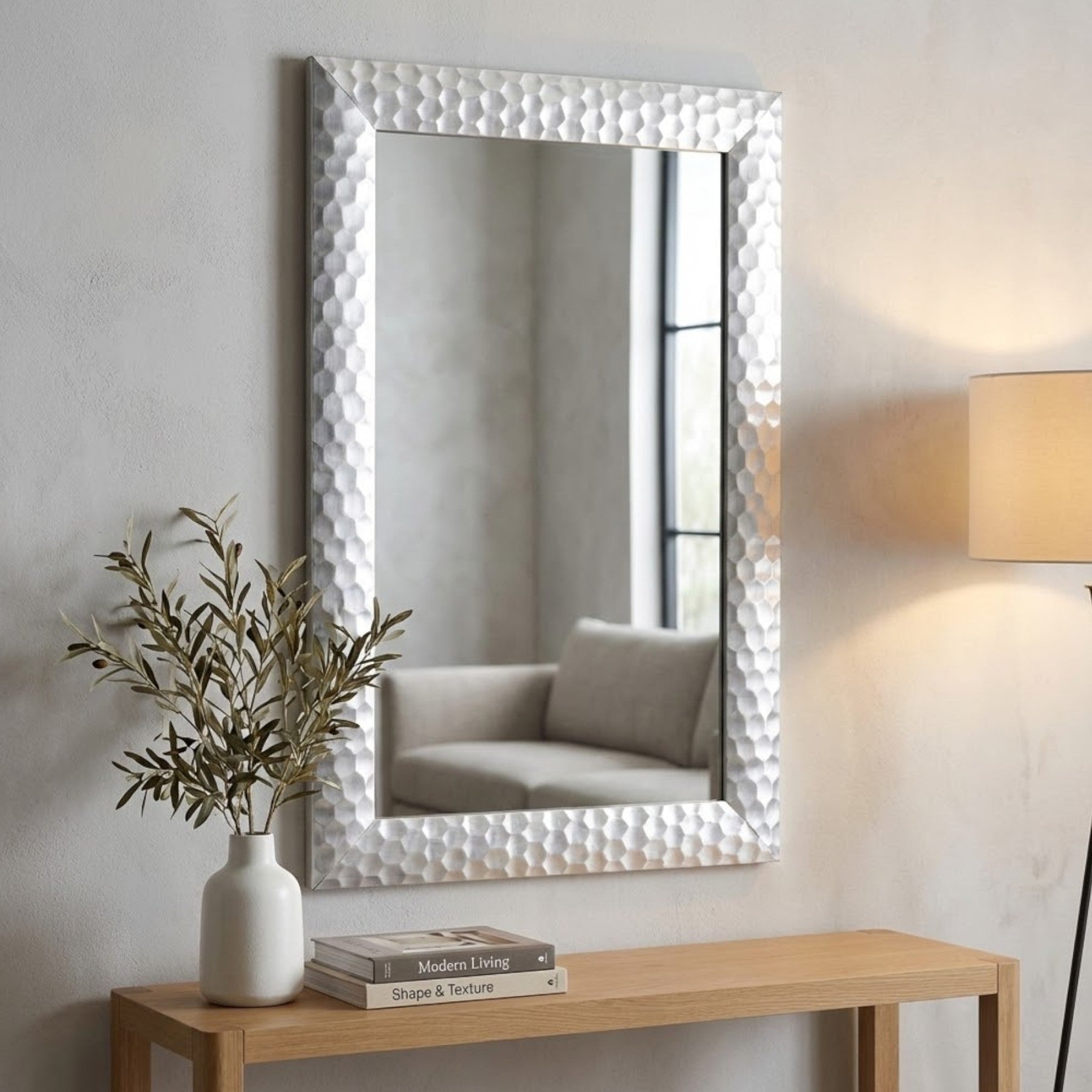 Ludlow Honeycomb Framed Wall Mirror