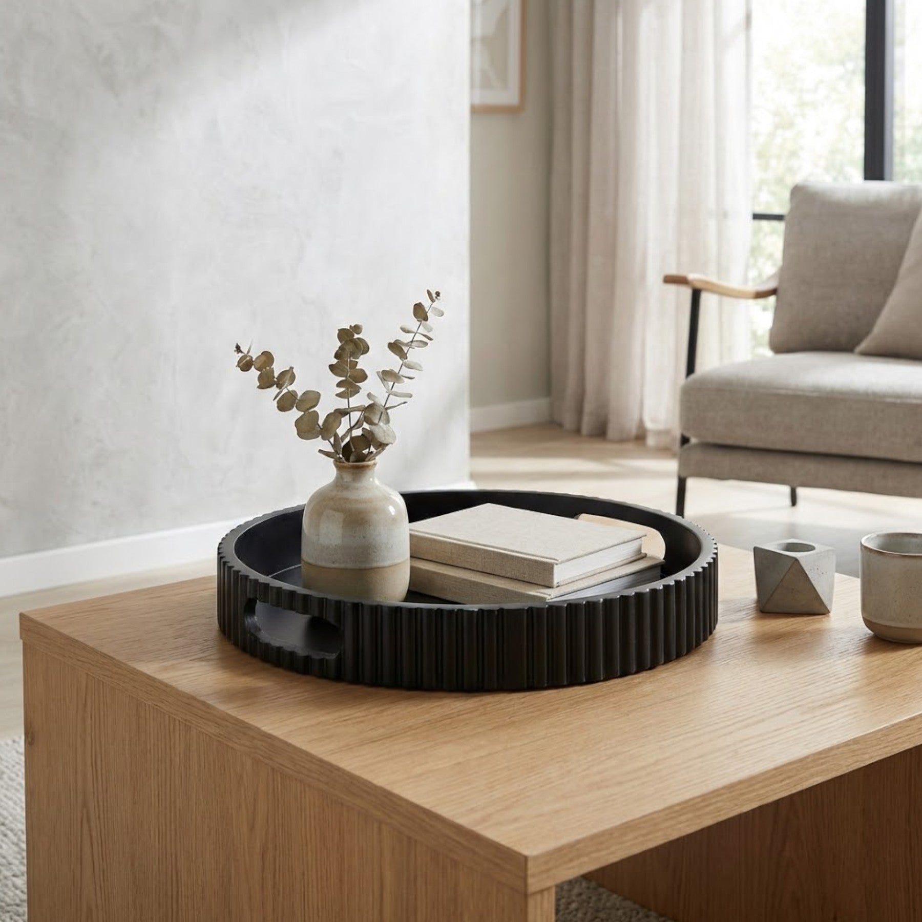 Maison Ribbed Urban Tray Decoration