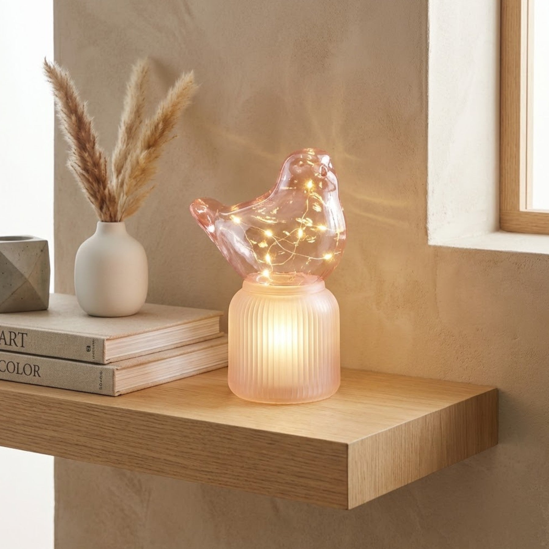 Peony Light Up Bird Table Lamp