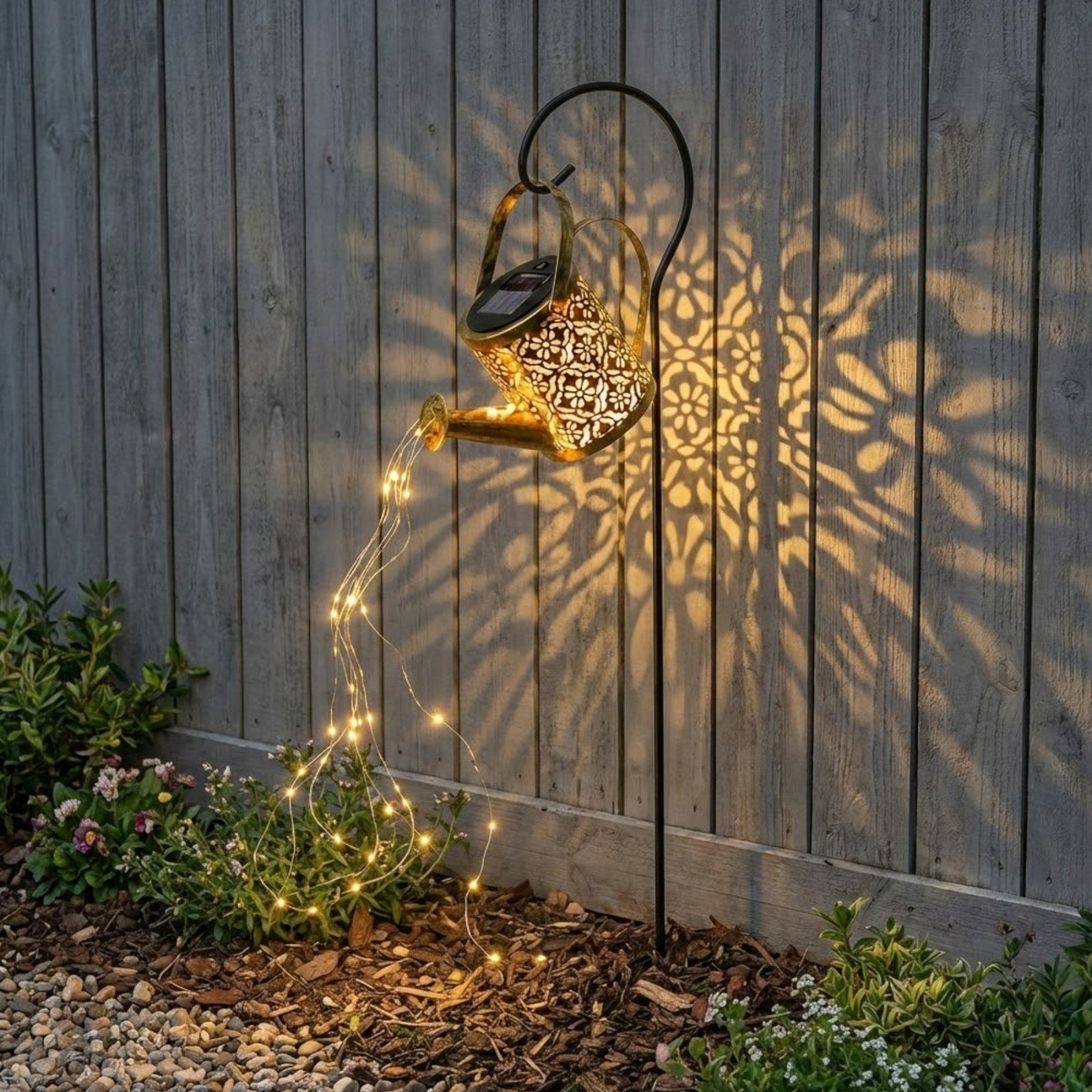 Lunaria Solar Watering Can Stake Light
