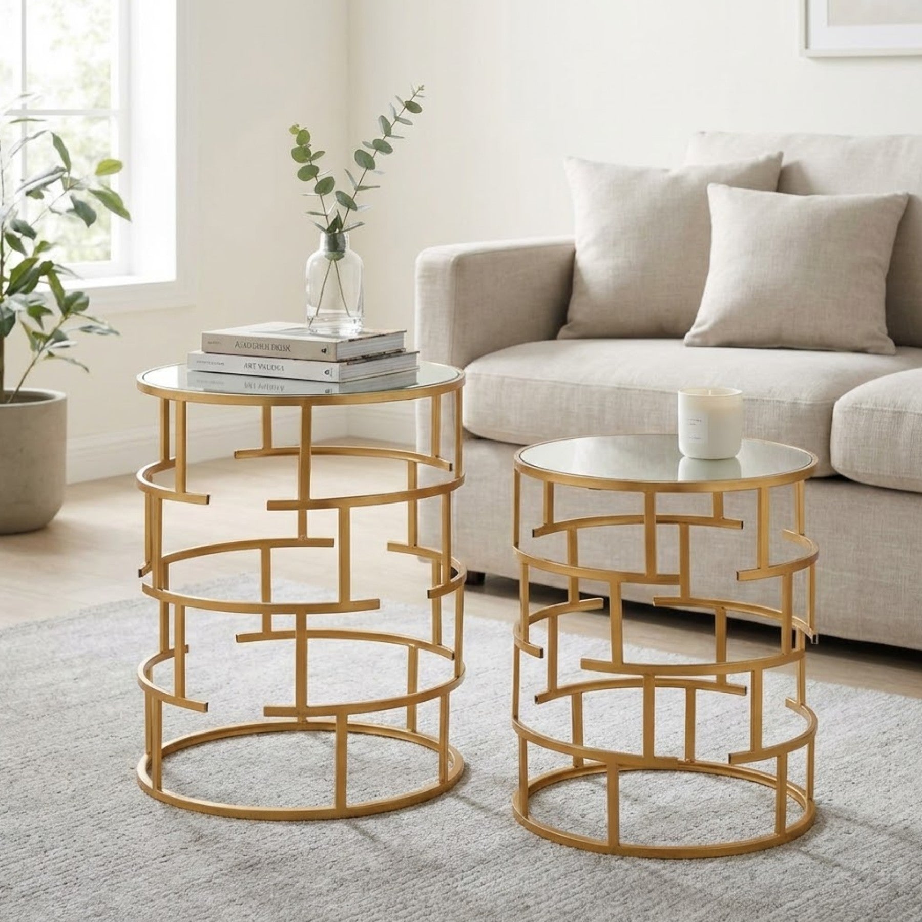 Avantis Duo Maze Design Nesting Tables