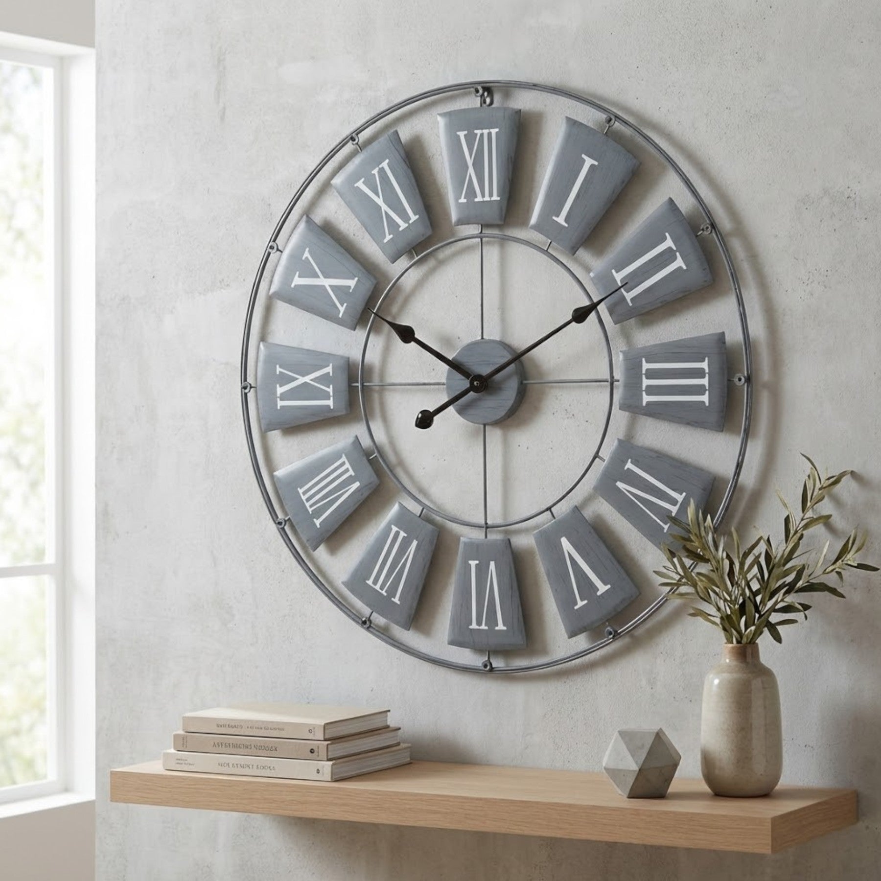 Vitus Slate Metal Wall Clock