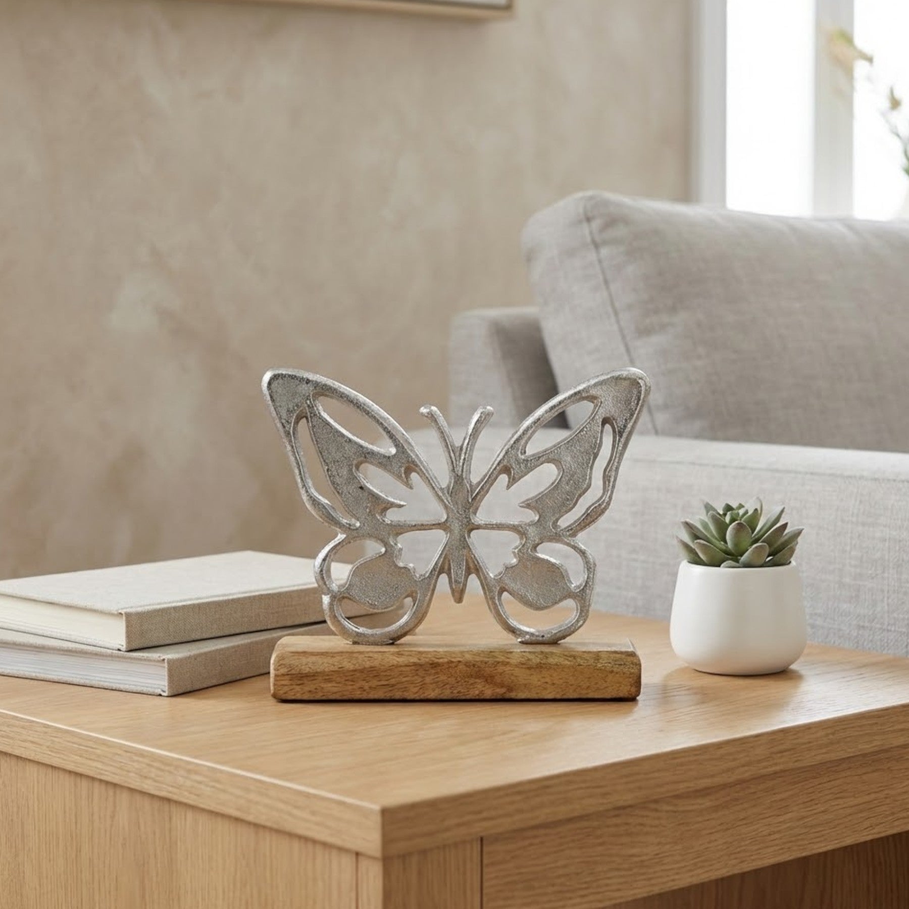 Relica Butterfly On Base Ornament