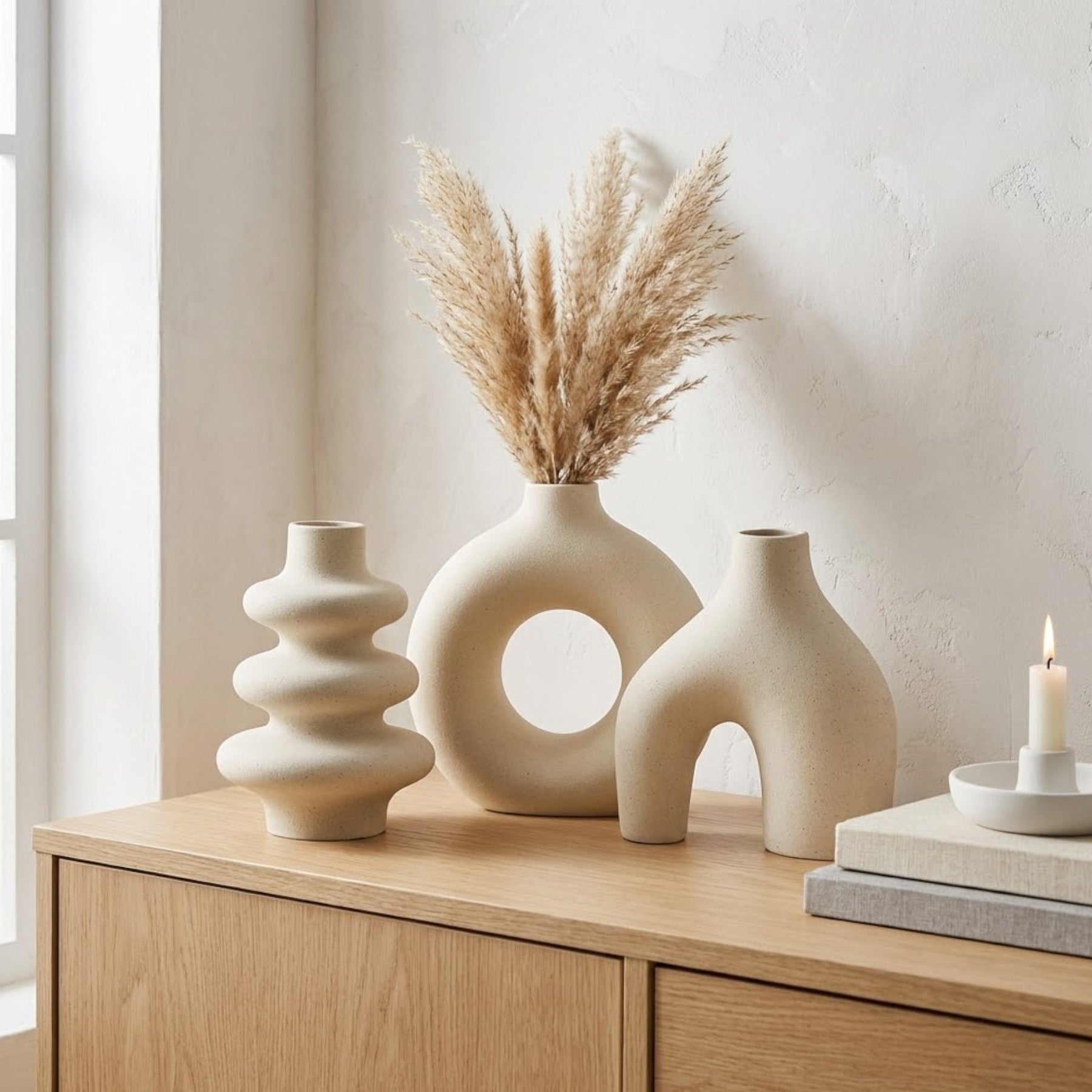Maison Trio Minimalistic Vase Set