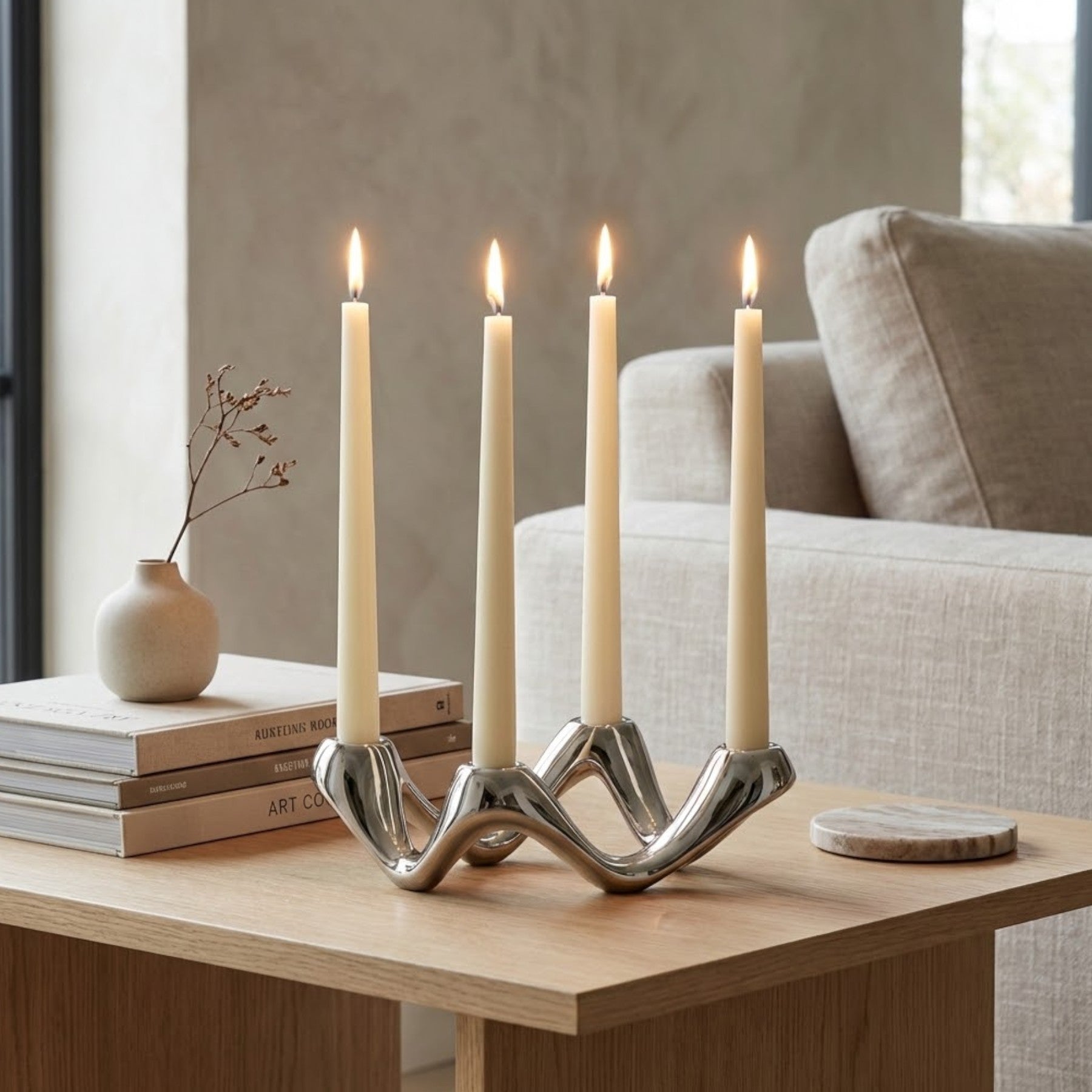 Louise Floating Style Taper Candle Holder