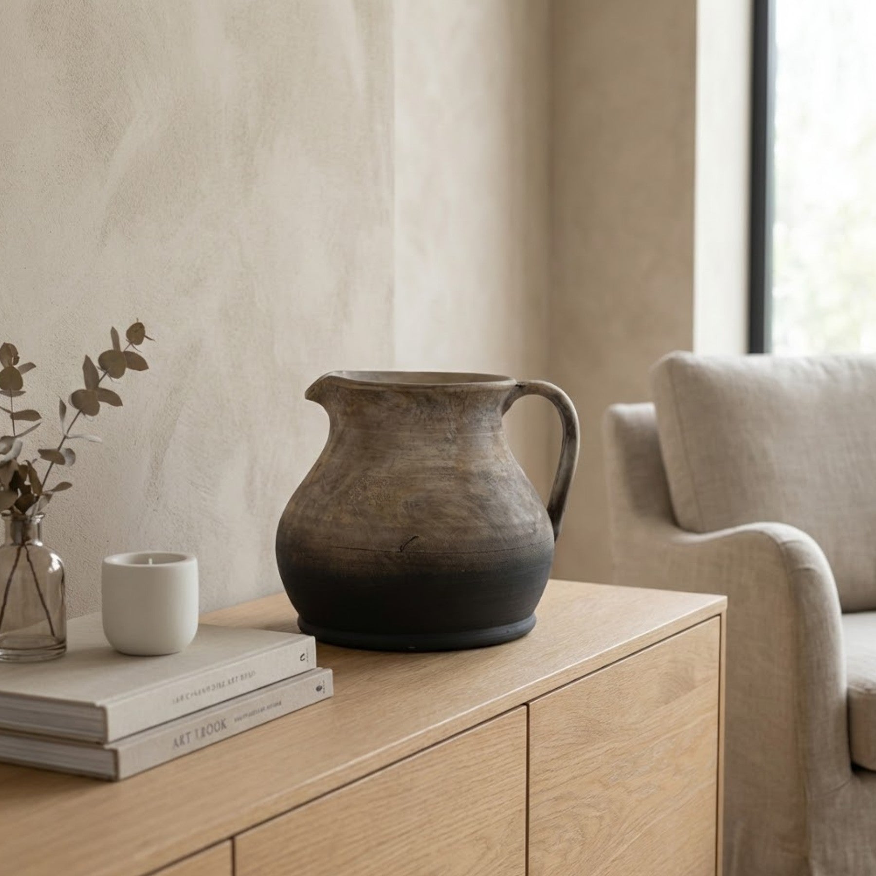 Relica Oti Terracotta Jug Vase