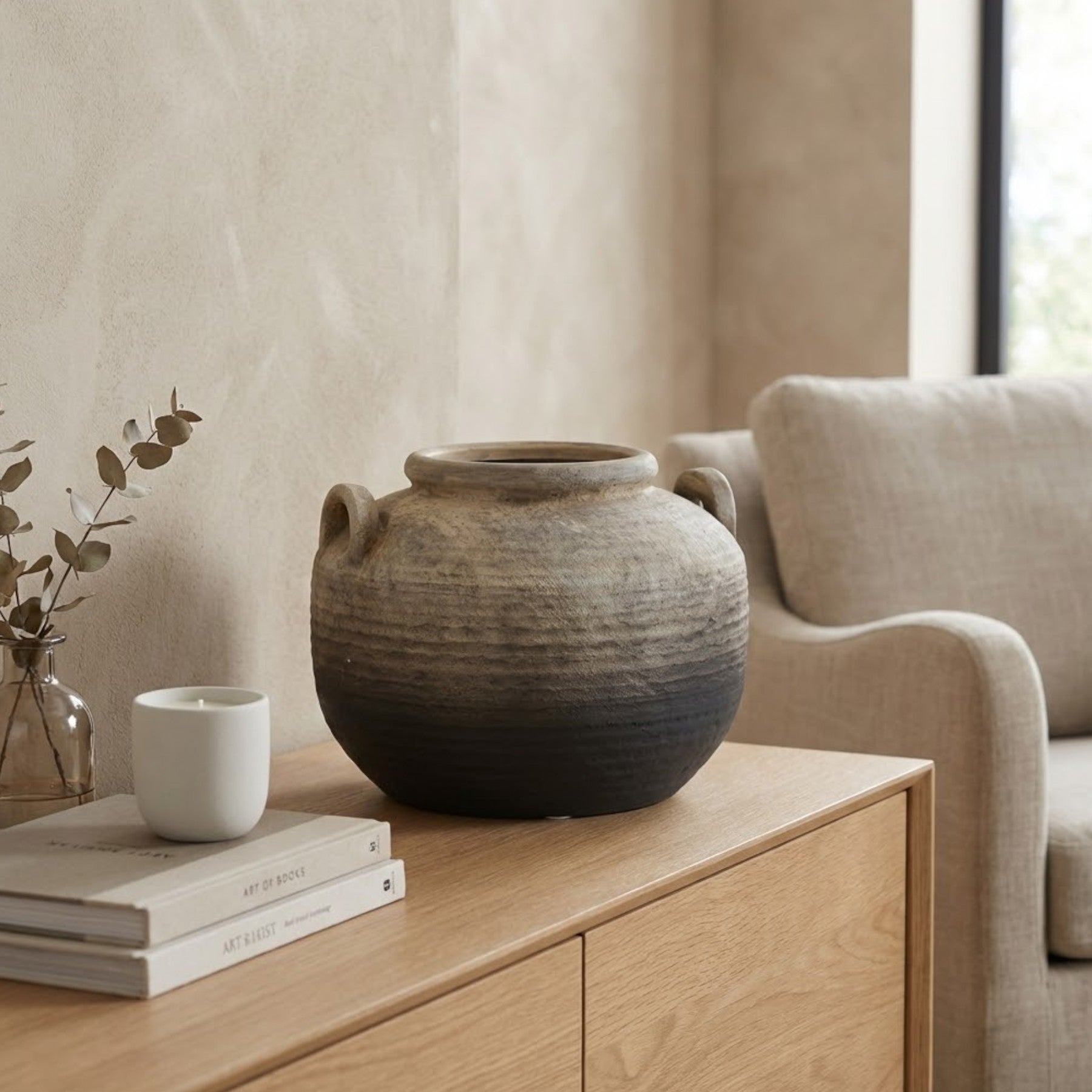 Relica Oti Terracotta Handles Vase
