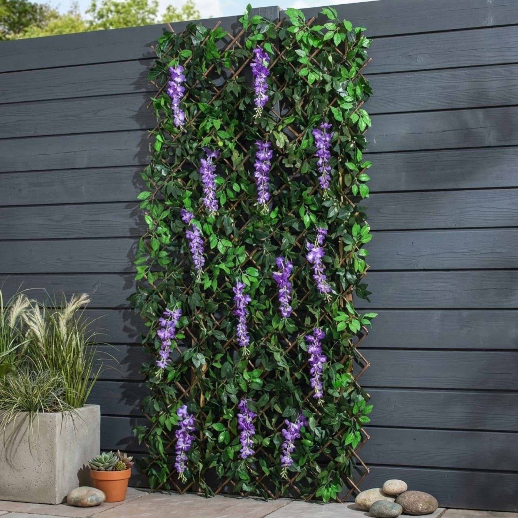 Artificial Willow Wisteria Garden Trellis