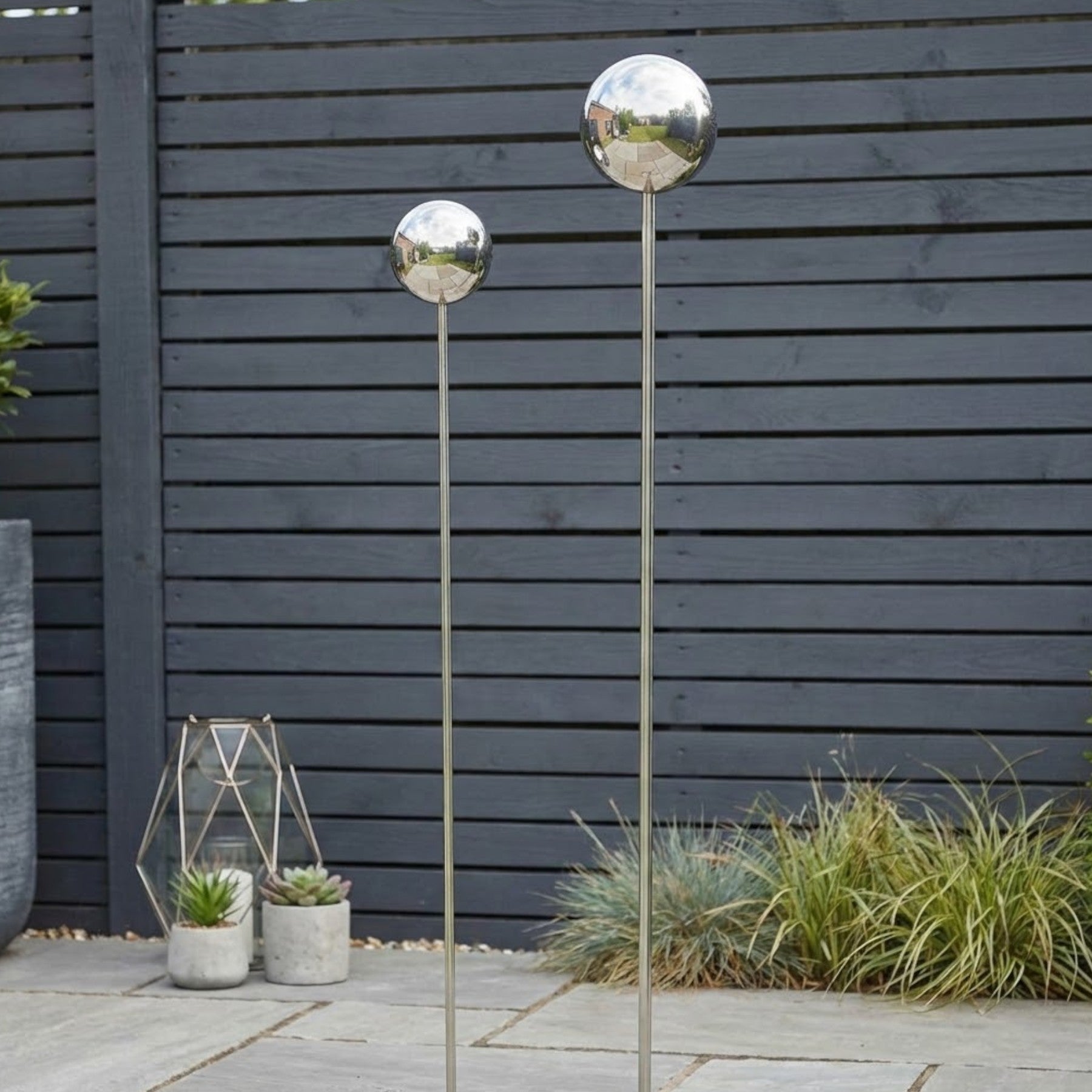 1.2m Gazeball Garden Stake Decoration