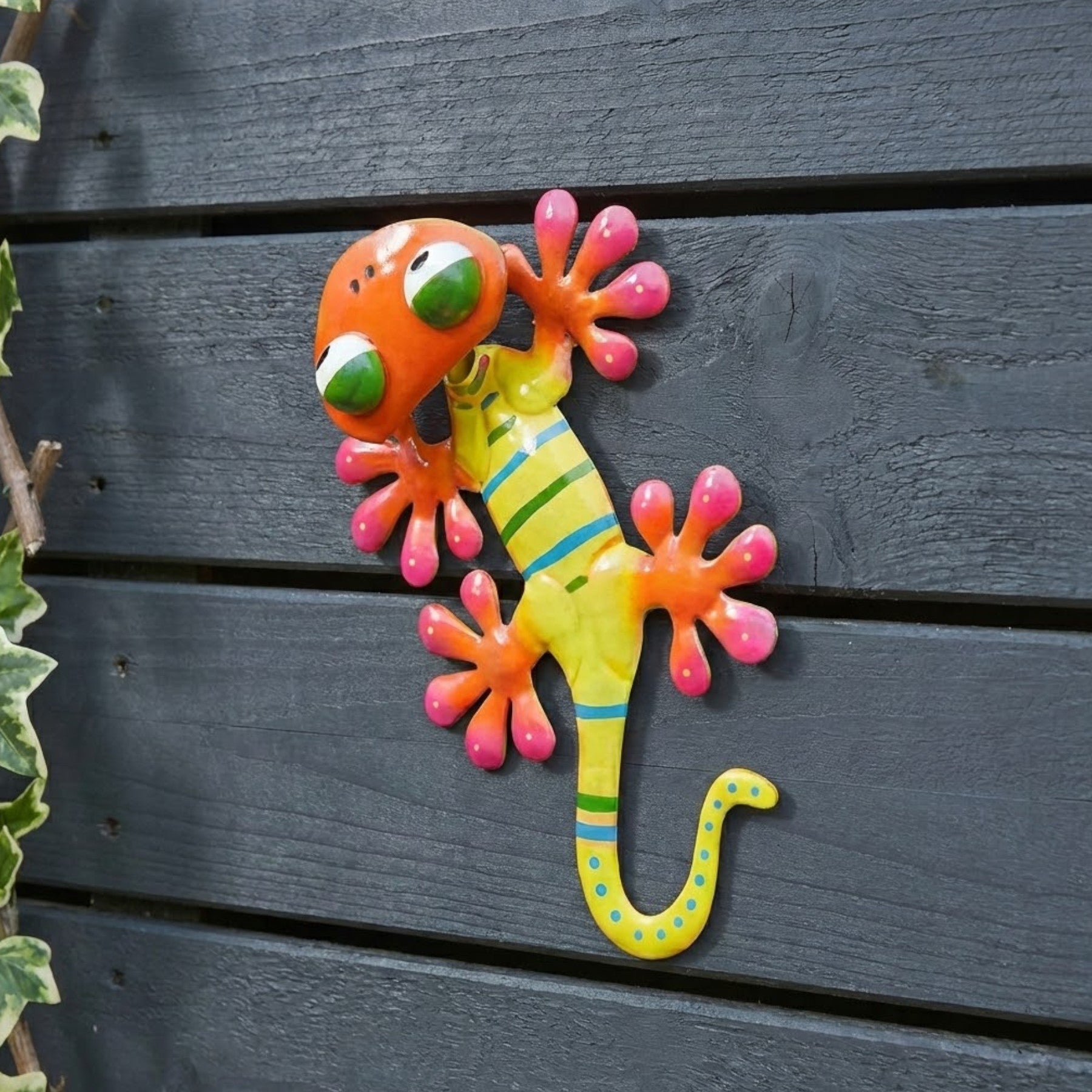 Yellow Gecko Garden Lizard Wall Art