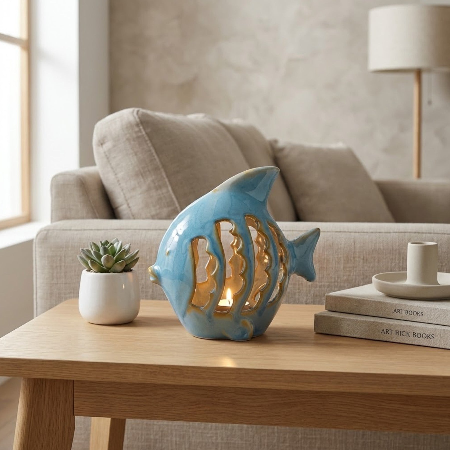 Relica Large Fish Tealight Holder